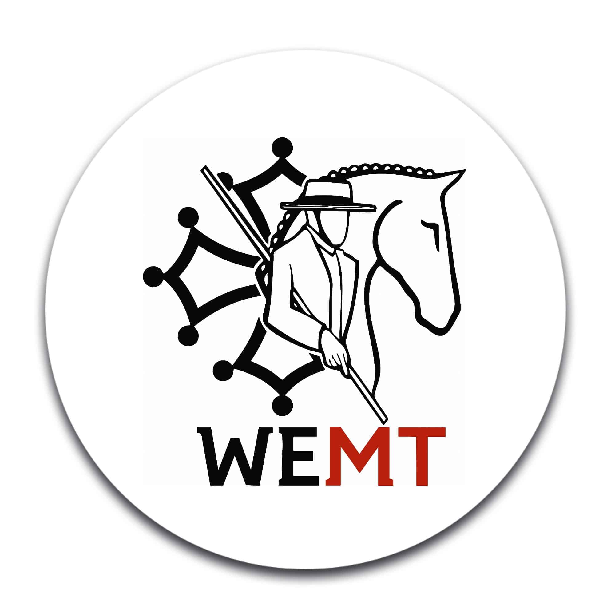 STICKER ROND - Working Equitation Midi Tolosan WEMT - STI001