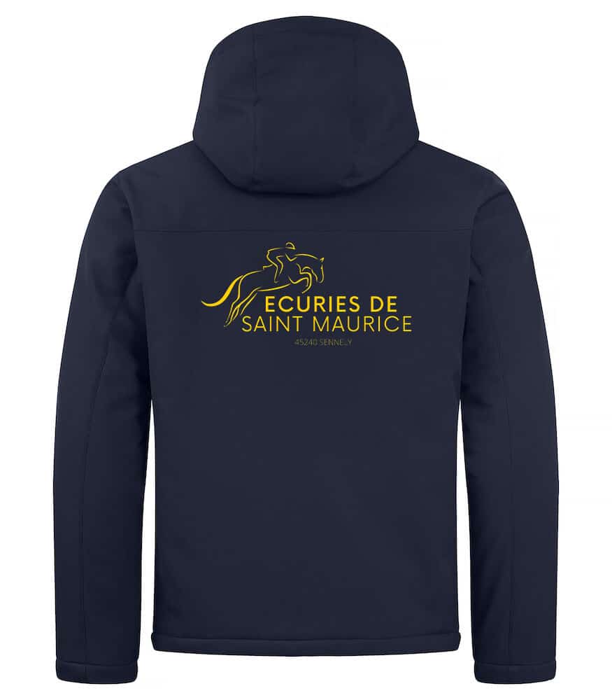 Softshell "PADDED" (homme) - Ecuries de saint Maurice – Navy - 020952 – Image 2