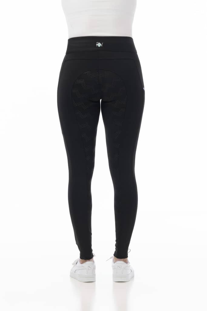 Legging riding world agadir fond silicone (femme) - Écurie Du Pradeaux – Noir - 989501 – Image 2