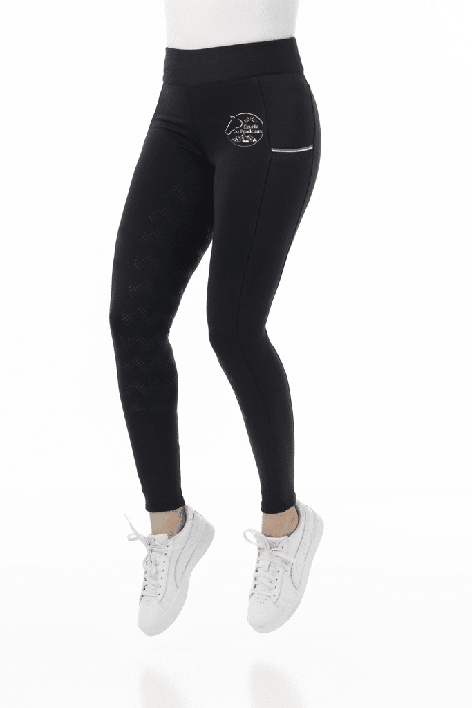 Legging riding world agadir fond silicone (femme) - Écurie Du Pradeaux – Noir - 989501