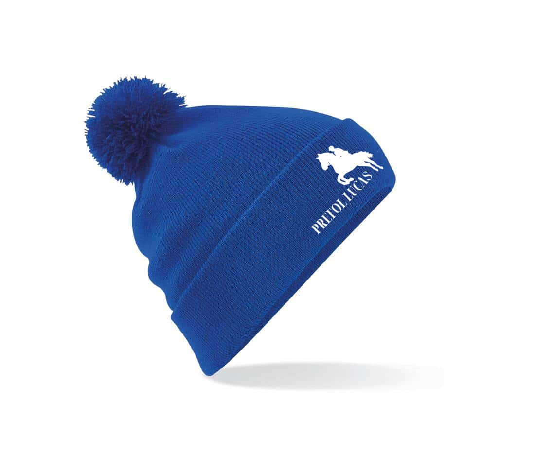 BONNET AVEC POMPOM - Lucas Préfol – Bleu roi - BF426