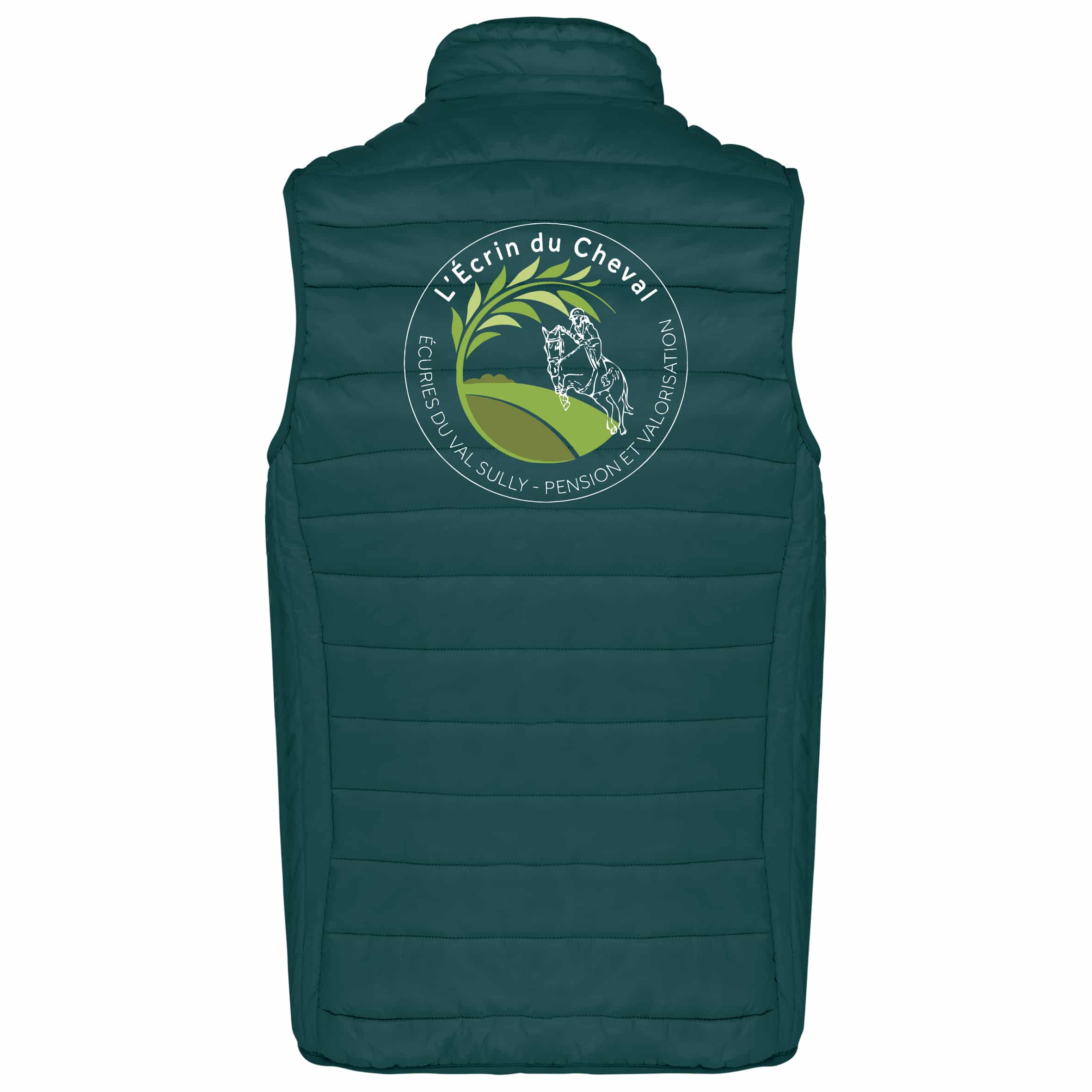 DOUDOUNE SANS MANCHES (homme) - L'Ecrin du Cheval - Vert Minéral - K6113 – Image 3