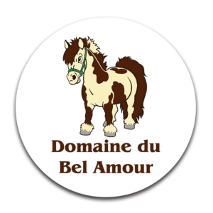 STICKER ROND - Domaine du bel amour - STI001
