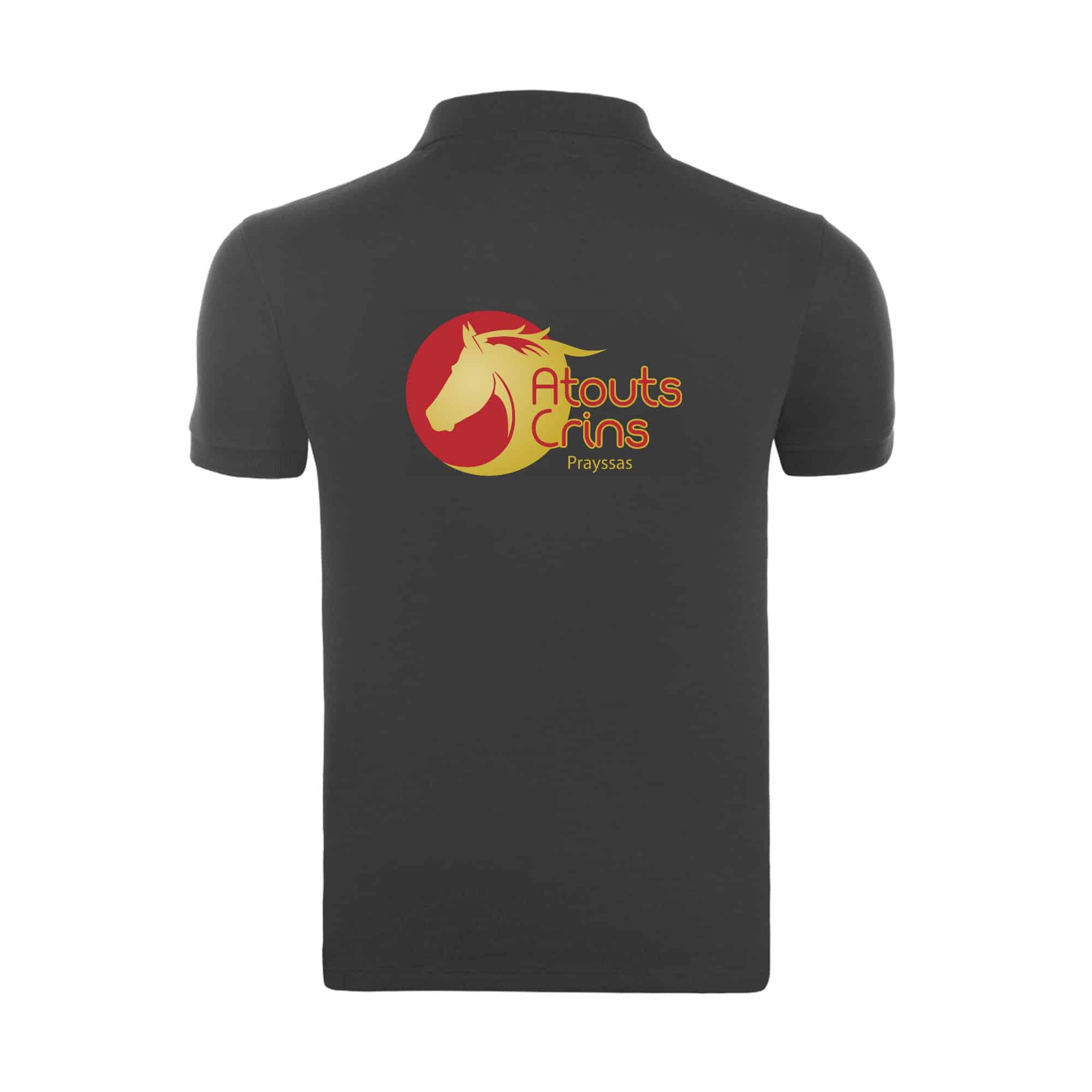 Polo premium (homme) - Association Atouts Crins - BCU426 – Image 2