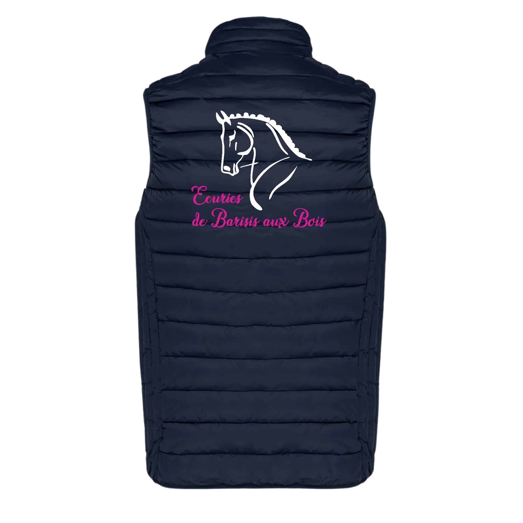 DOUDOUNE SANS MANCHES (enfant) - LES ECURIES DE BARISIS AUX BOIS - Navy - K6115 – Image 3