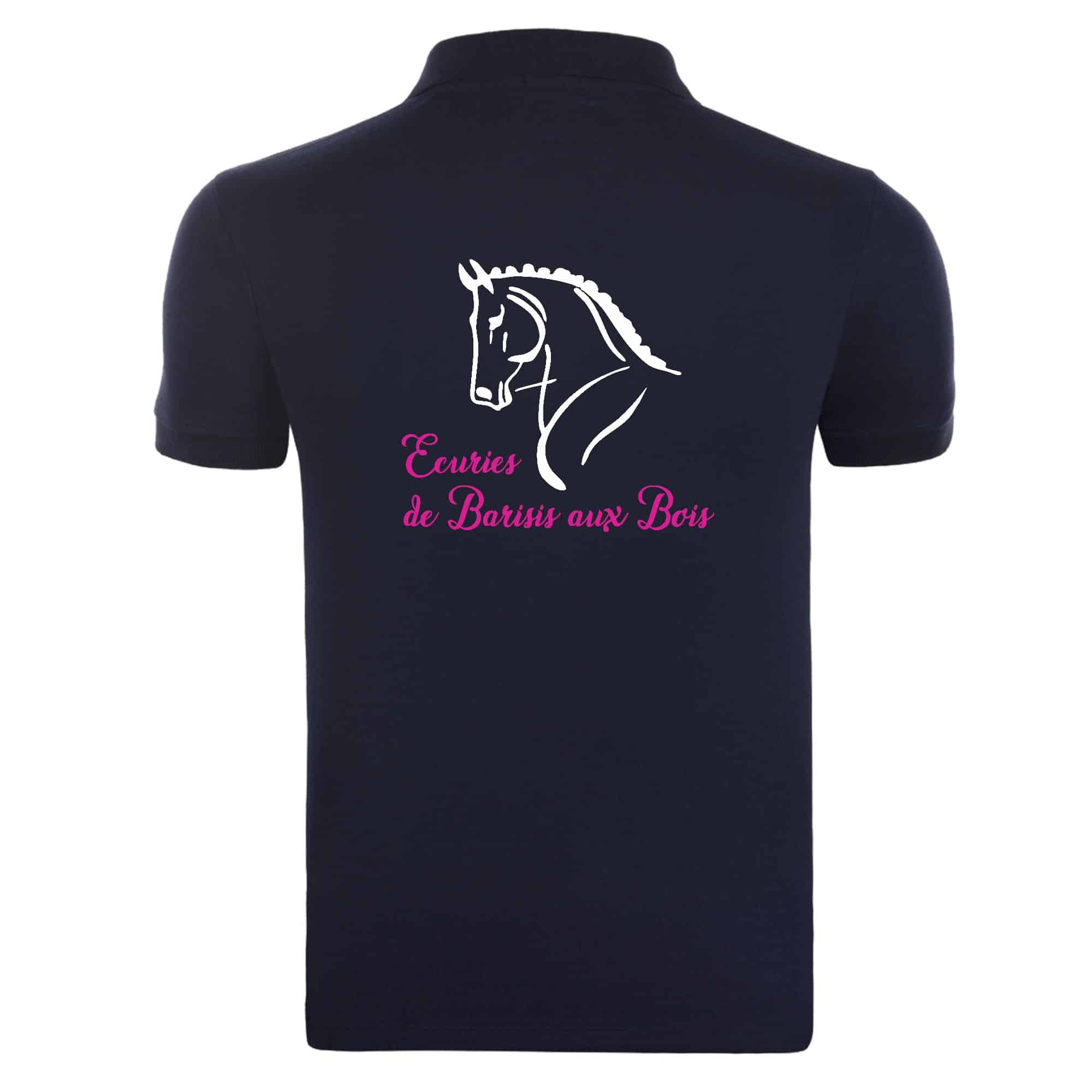 POLO (homme) - LES ECURIES DE BARISIS AUX BOIS - Navy - BCID1 – Image 3