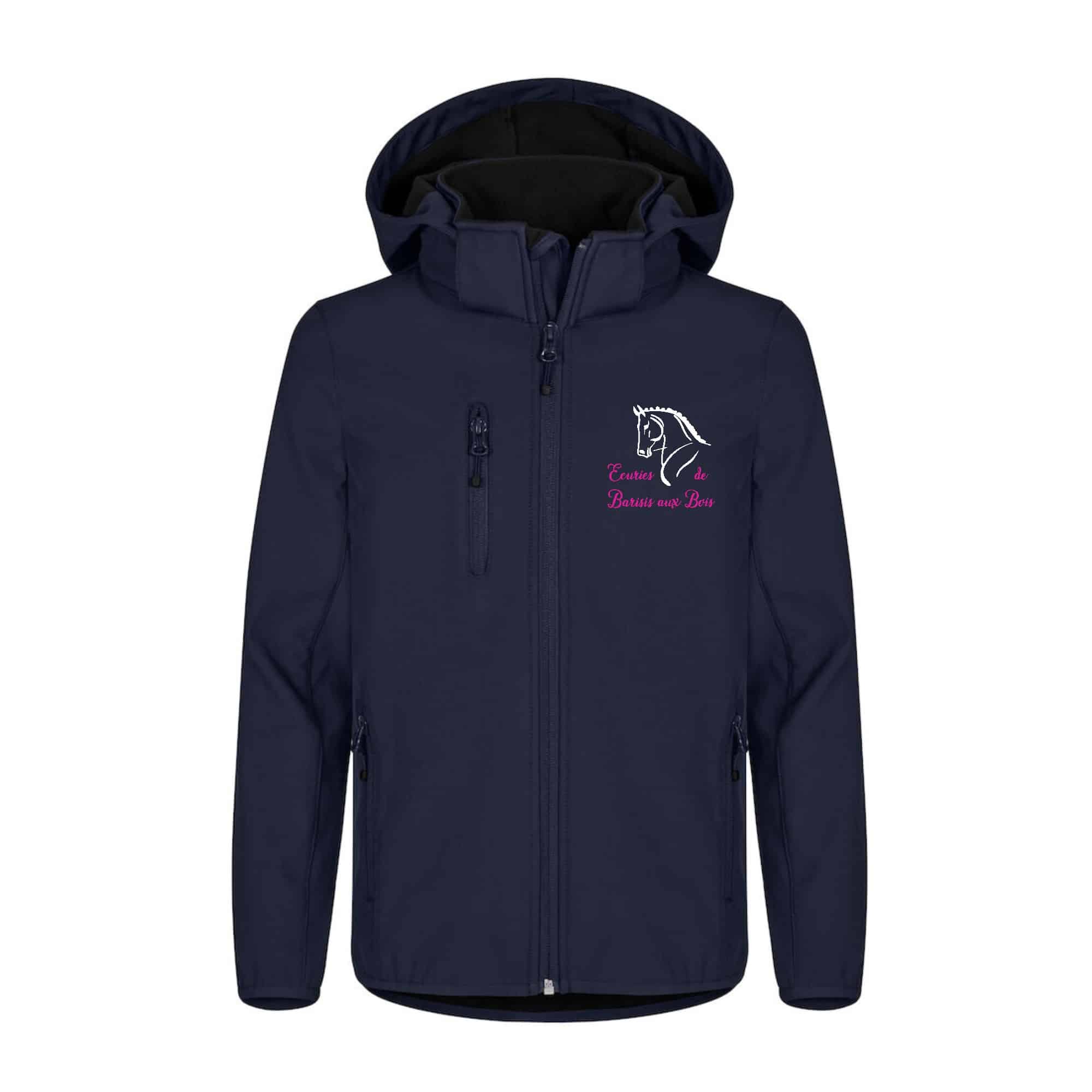 SOFTSHELL ''Classic'' (enfant) - LES ECURIES DE BARISIS AUX BOIS - Navy - 0200909