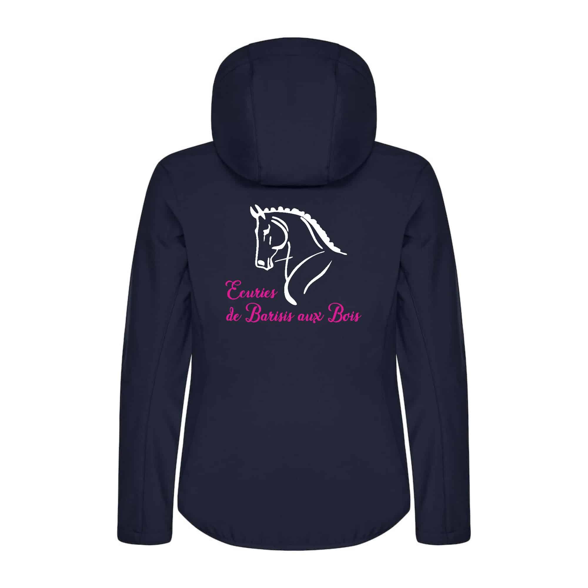 SOFTSHELL "Classic" (femme) - LES ECURIES DE BARISIS AUX BOIS - Navy - 0200917 – Image 3