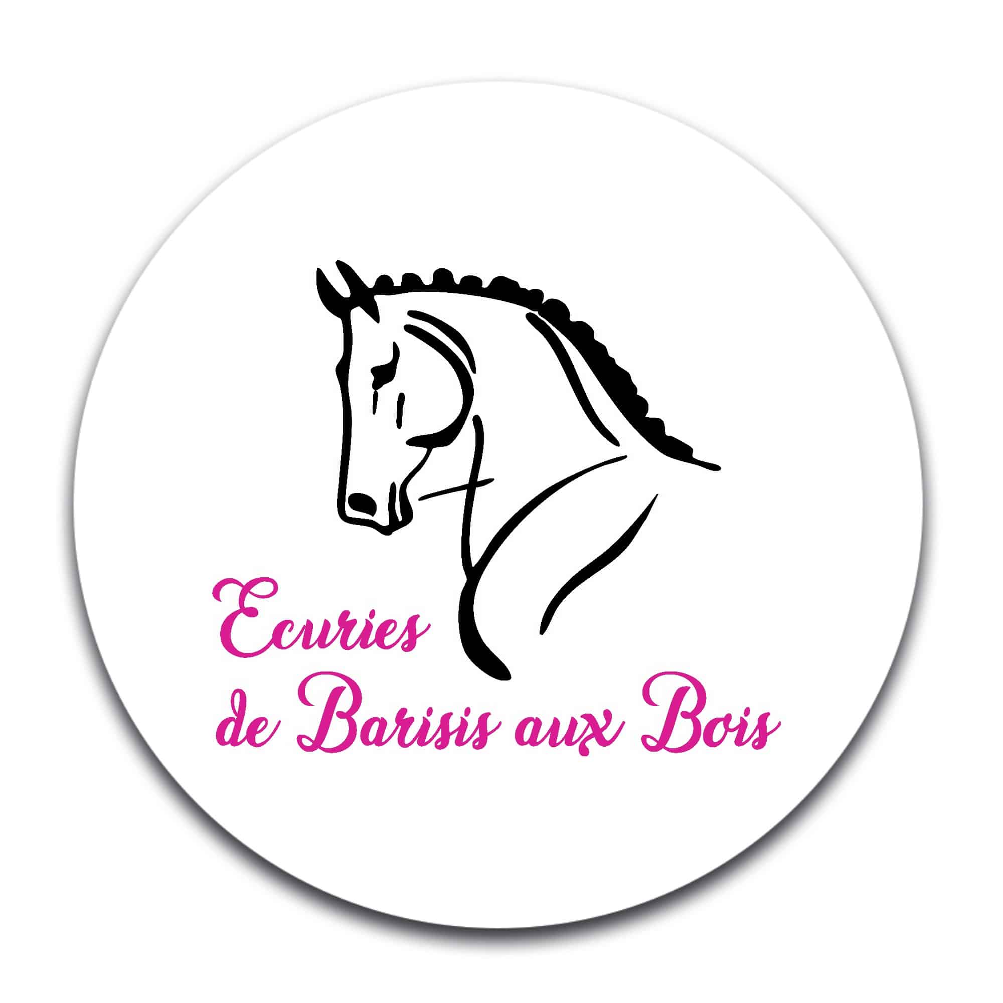 STICKER ROND - LES ECURIES DE BARISIS AUX BOIS - STI001
