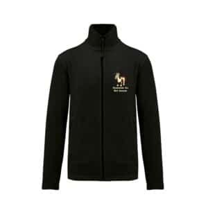 Veste micropolaire zippée (enfant) – Domaine du bel amour - Noir – K920