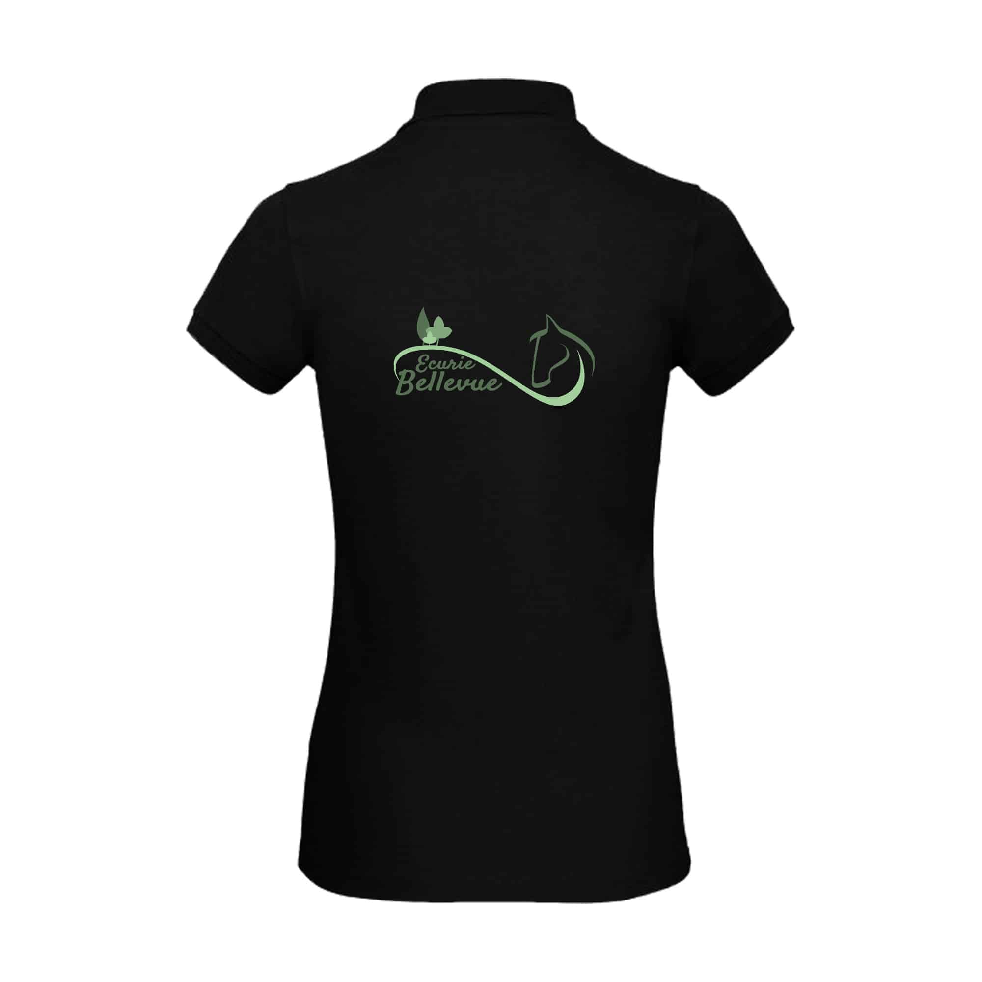 POLO (femme) - SCEA ECURIE BELLEVUE - Noir - BCI1F – Image 3