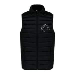 DOUDOUNE SANS MANCHES (enfant) - Les écuries du crin awa - Noir - K6115