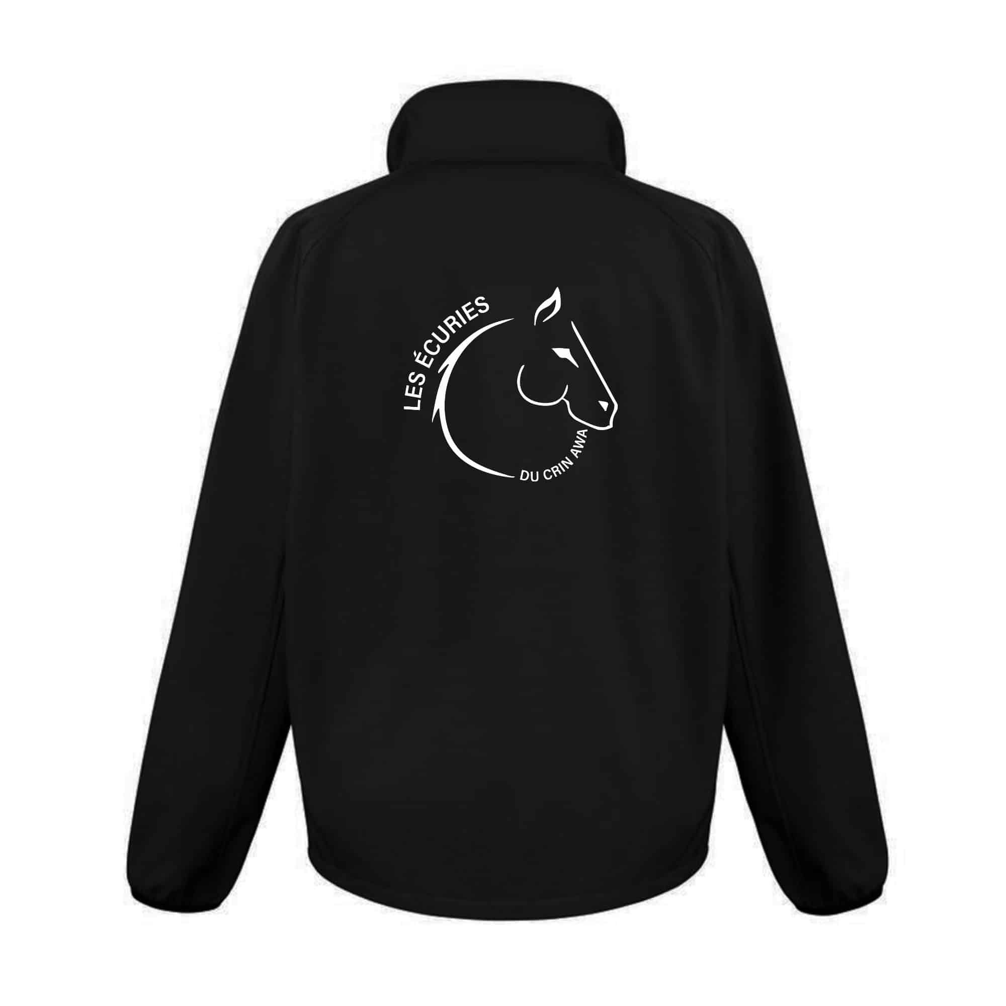 SOFTSHELL ECO (homme) – Les écuries du crin awa - Noir- RS231 – Image 3
