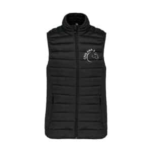 DOUDOUNE SANS MANCHES (femme) - Les écuries du crin awa - Noir - K6114