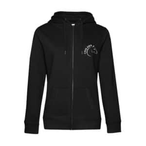 SWEAT ZIPPÉ (femme) - Les écuries du crin awa - Noir - BCW03Q