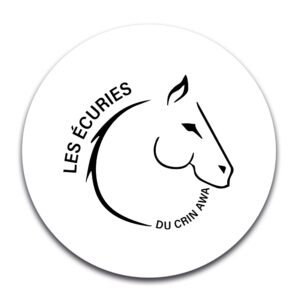 STICKER ROND - Les écuries du crin awa - STI001