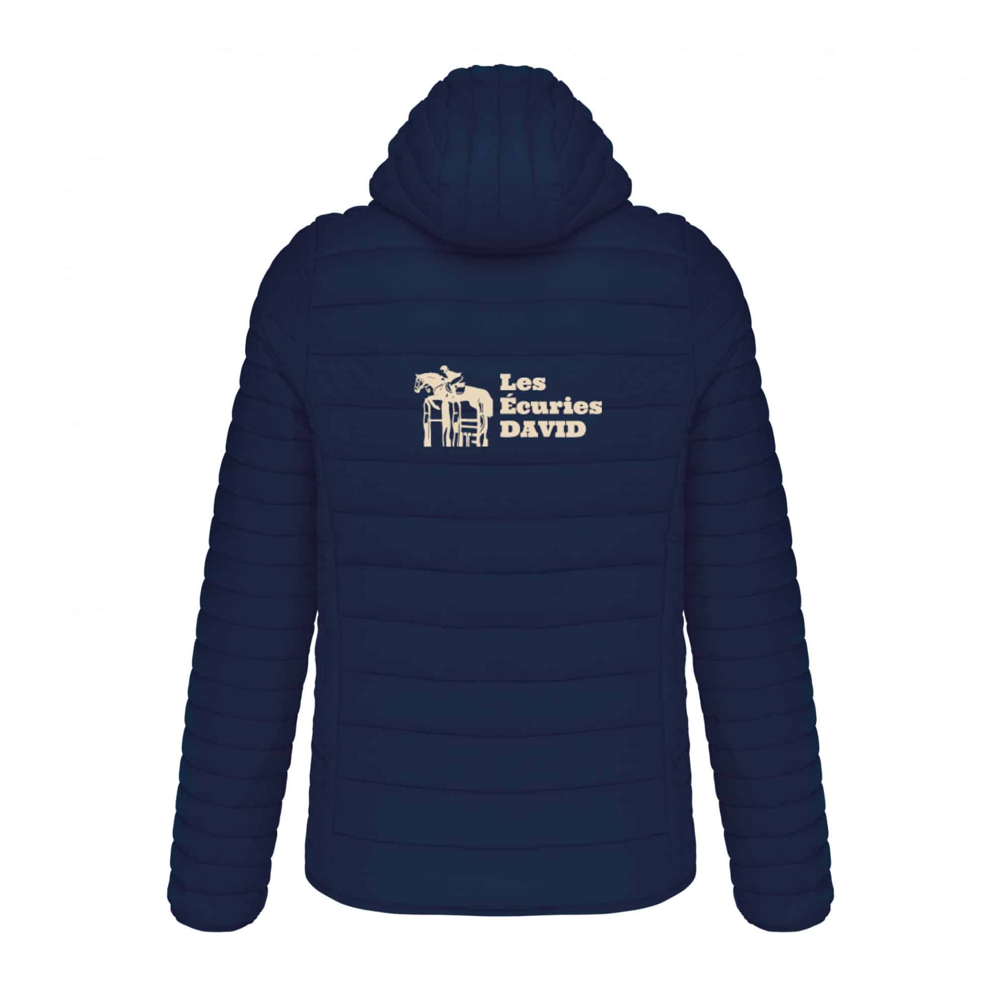 DOUDOUNE AVEC MANCHES ET CAPUCHE (femme) - Les écuries DAVID - K6111 – Image 3