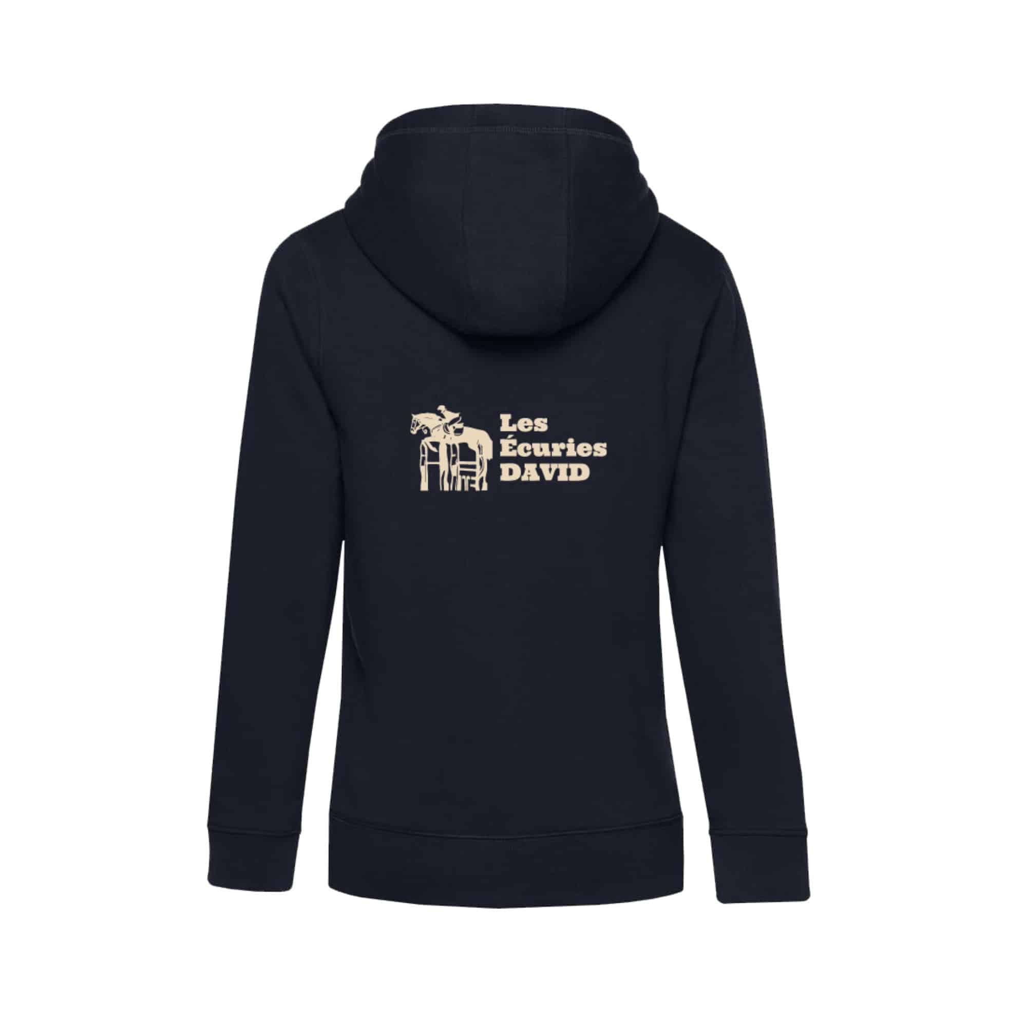 SWEAT ZIPPÉ (femme) - Les écuries DAVID - BCW03Q – Image 3