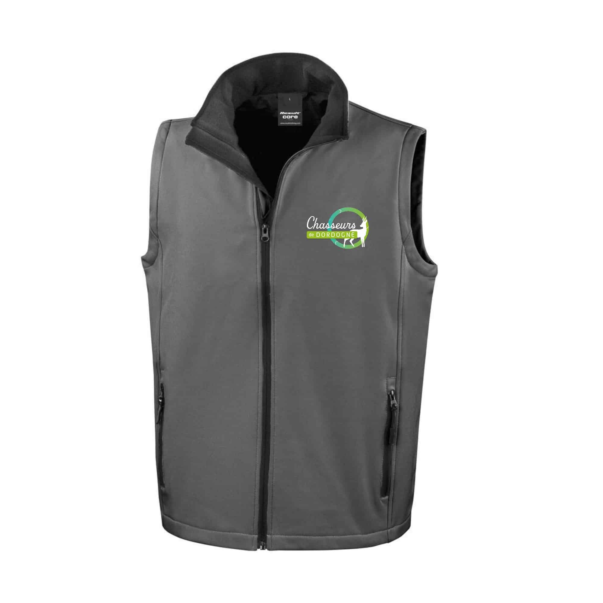 SOFTSHELL SANS MANCHE (homme) – FDC 24 - RS232