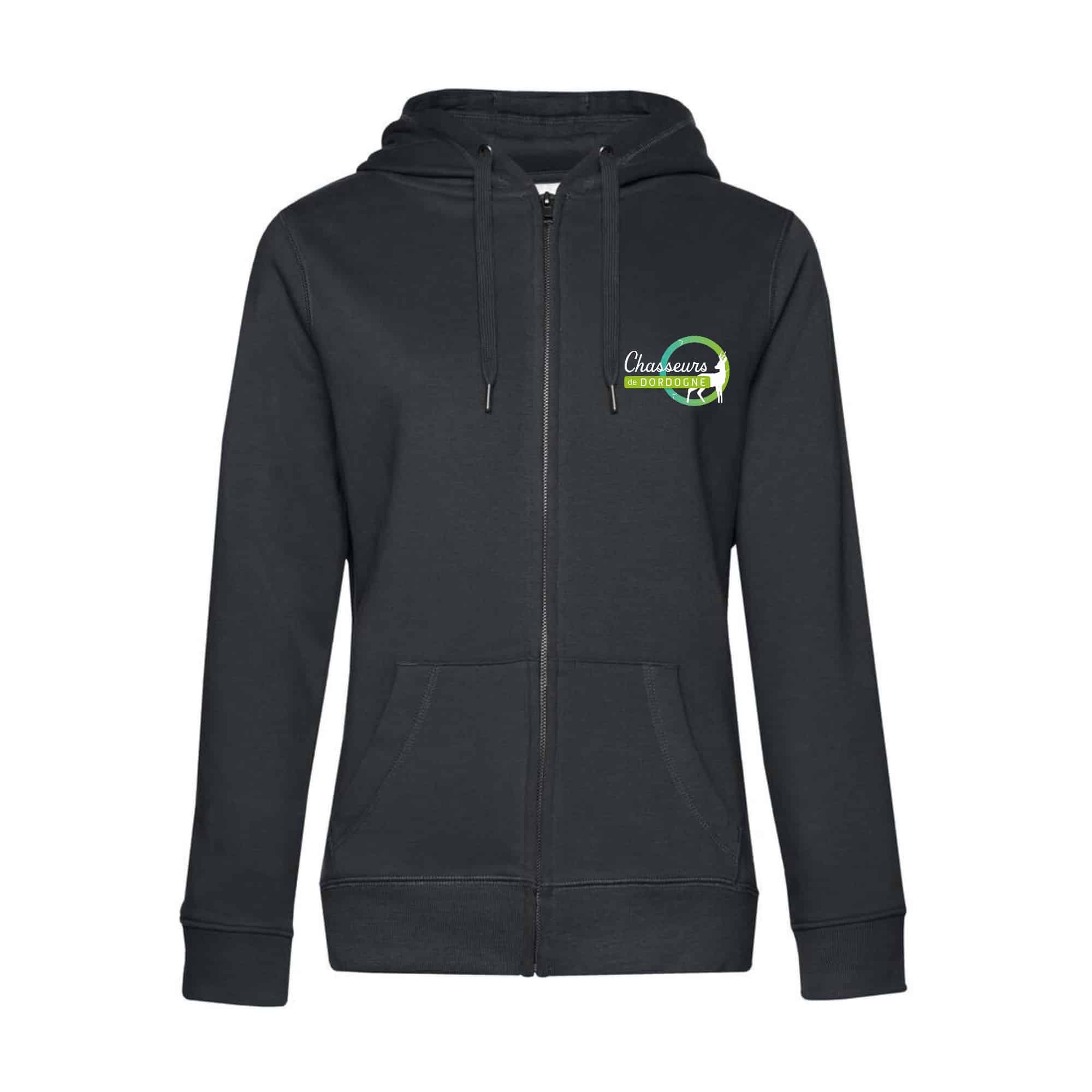 SWEAT ZIPPÉ (femme) - FDC 24 - Gris Anthracite - BCW03Q