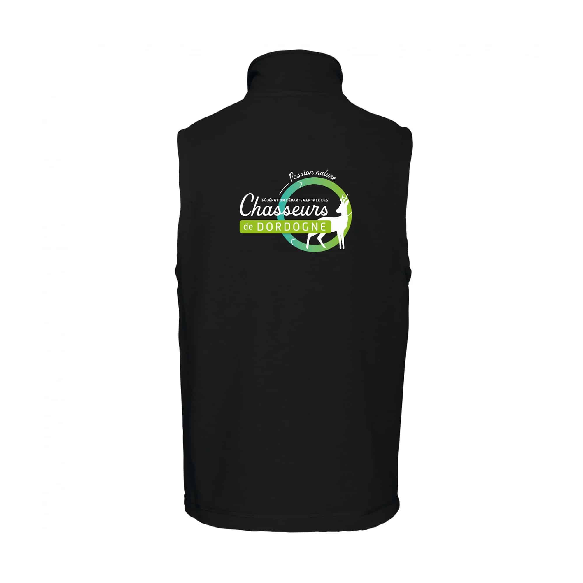 Veste micropolaire zippée sans manches (femme) – FDC 24 - Noir - K906 – Image 3