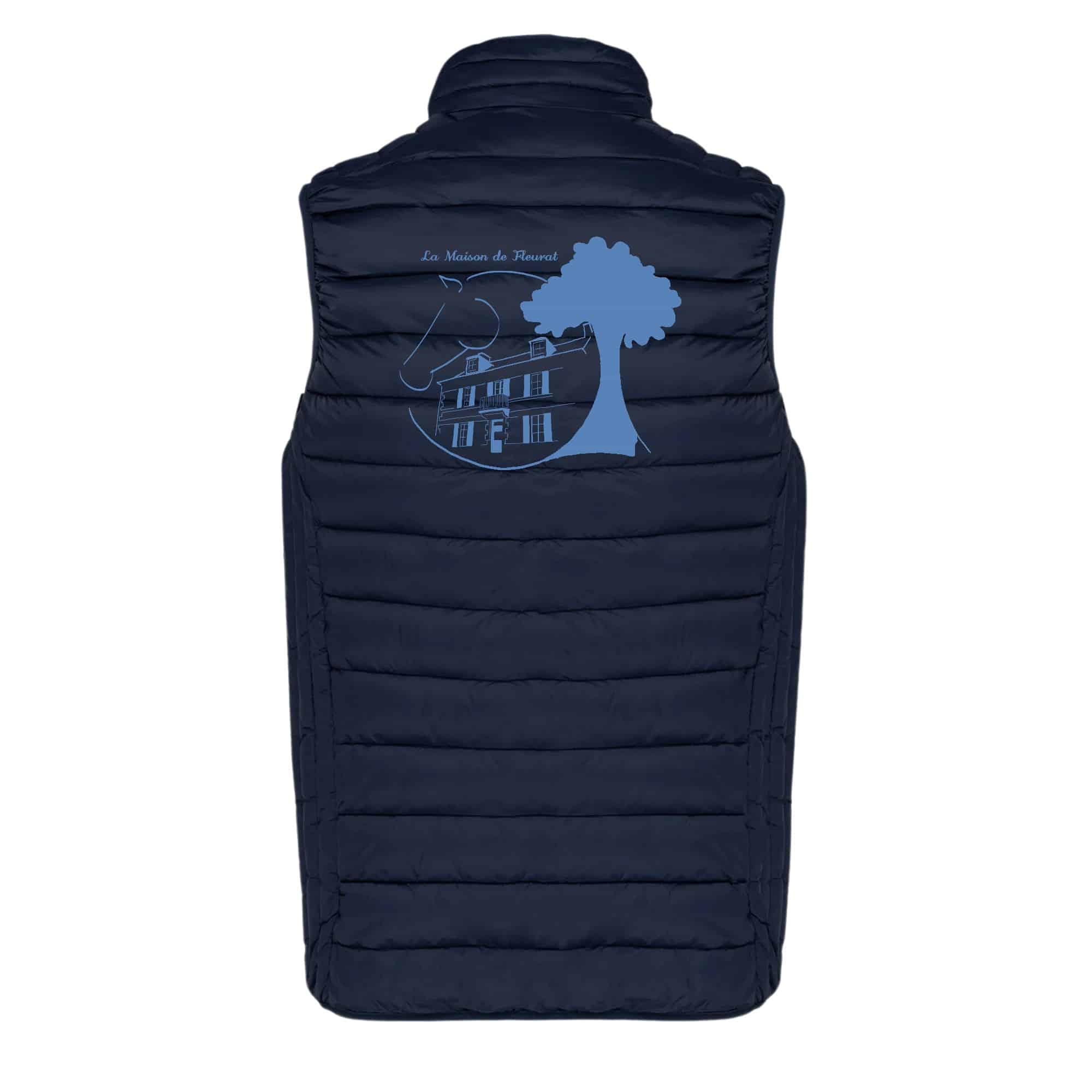 DOUDOUNE SANS MANCHES (enfant) - Maison de Fleurat - Navy - K6115 – Image 3