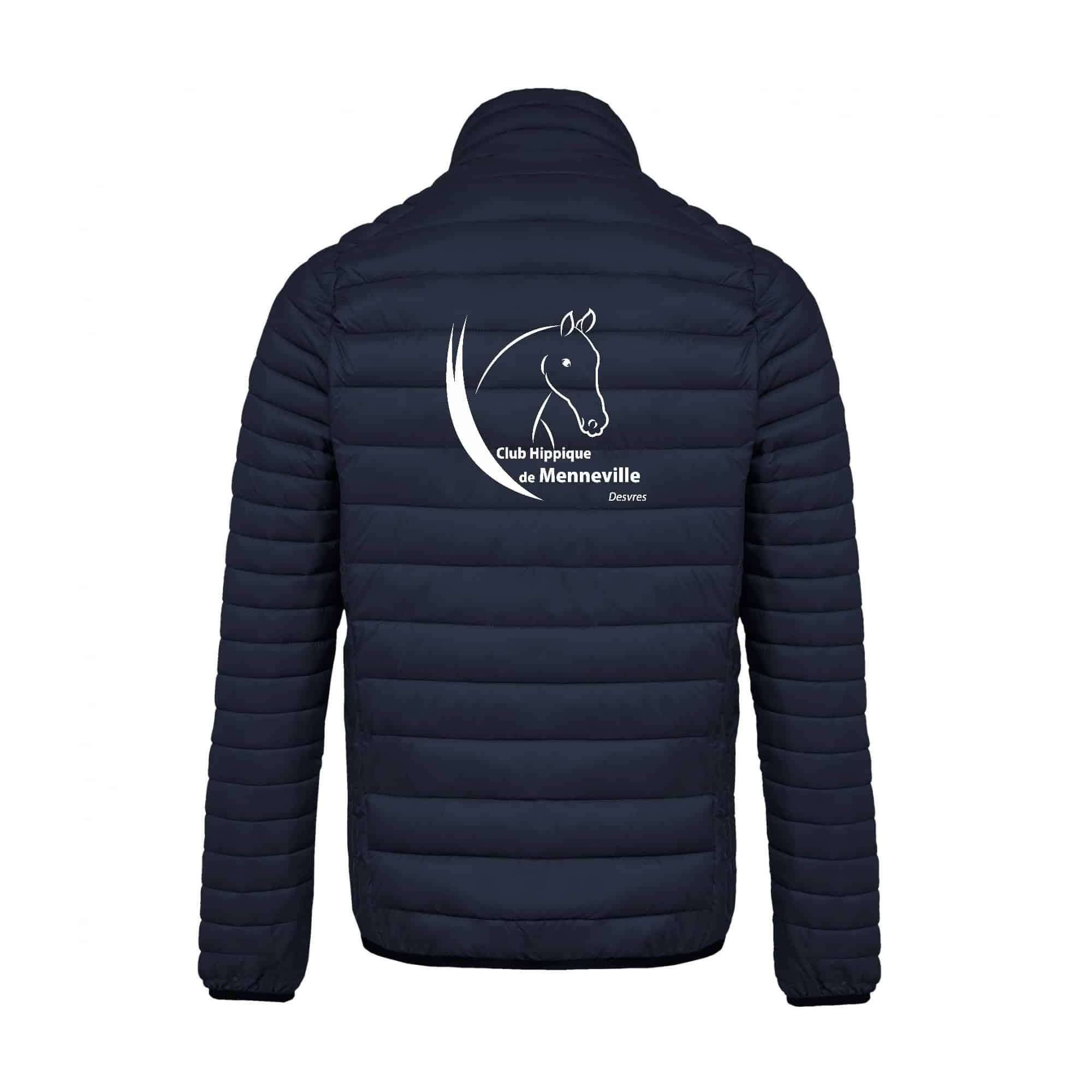 DOUDOUNE AVEC MANCHES (homme) - Club Hippique de Menneville – Navy - K6120 – Image 3