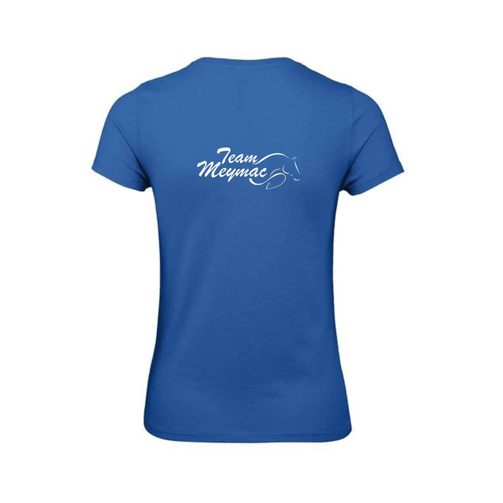 T-SHIRT (femme) - La crinière meymacoise - Bleu roi - BC04T – Image 3