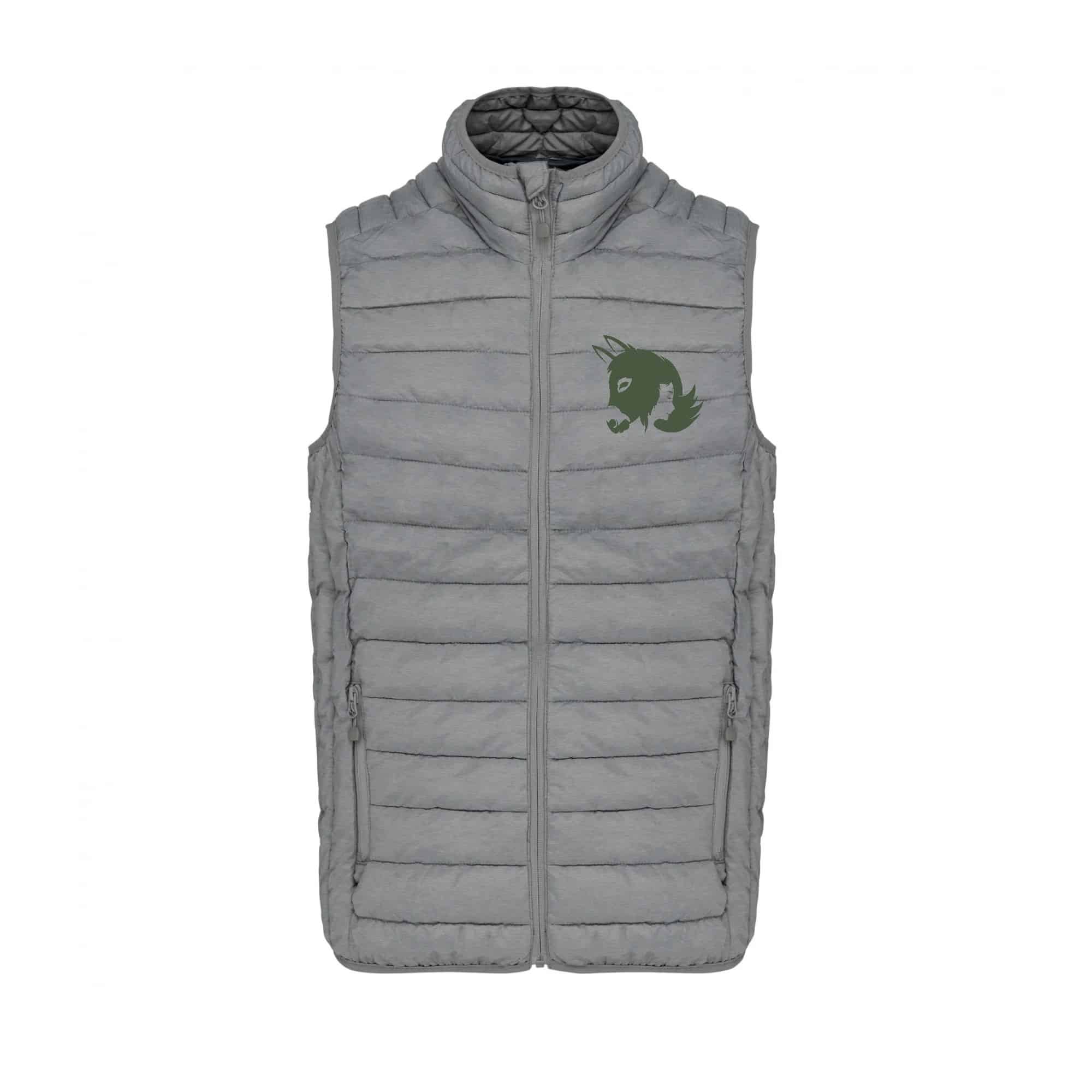 DOUDOUNE SANS MANCHES (femme) - Les ânes de Milou - Gris Chiné - K6114