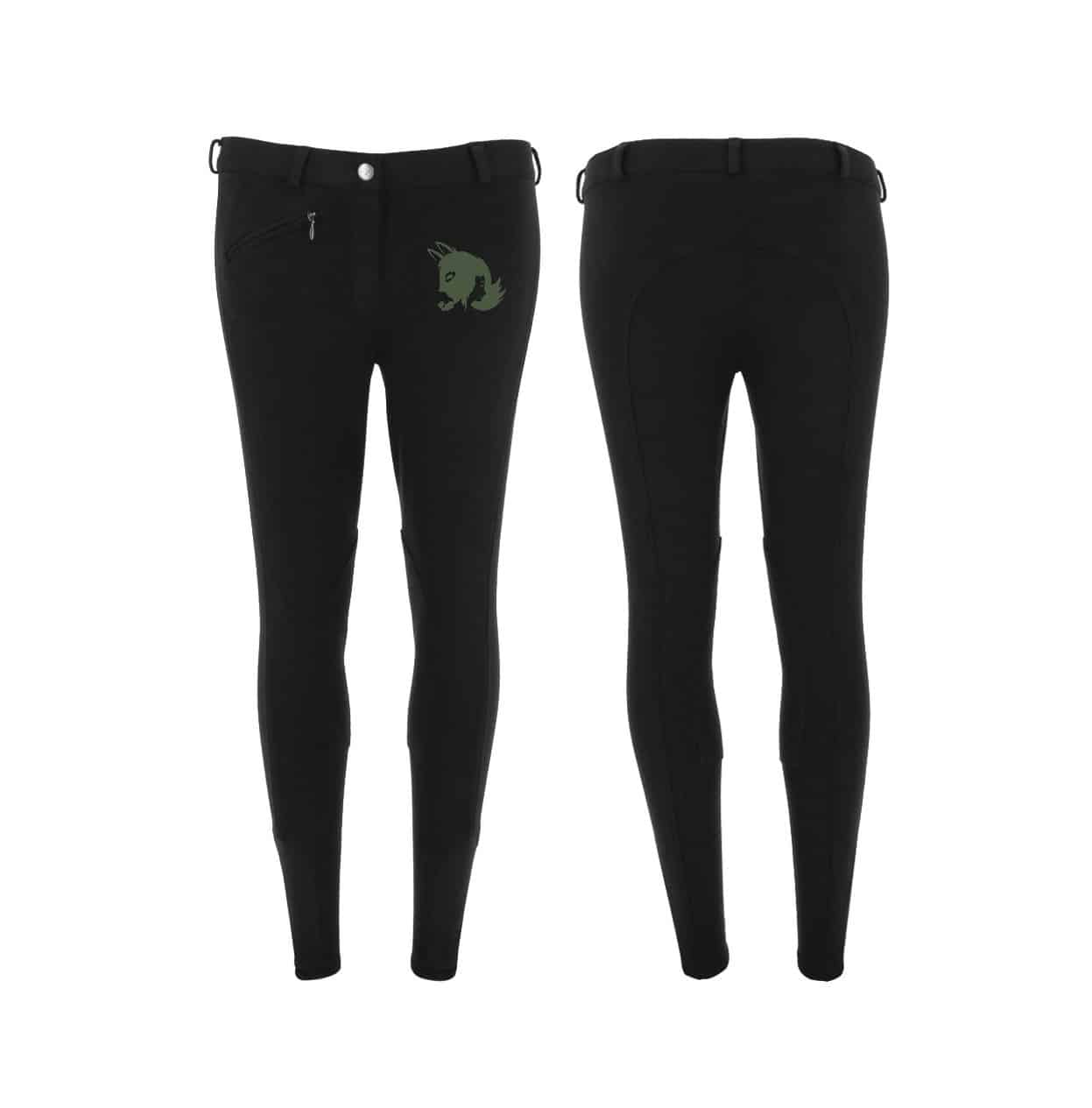 Pantalon d'équitation RIDING WORLD (enfant) - Les ânes de Milou - Noir - 989070