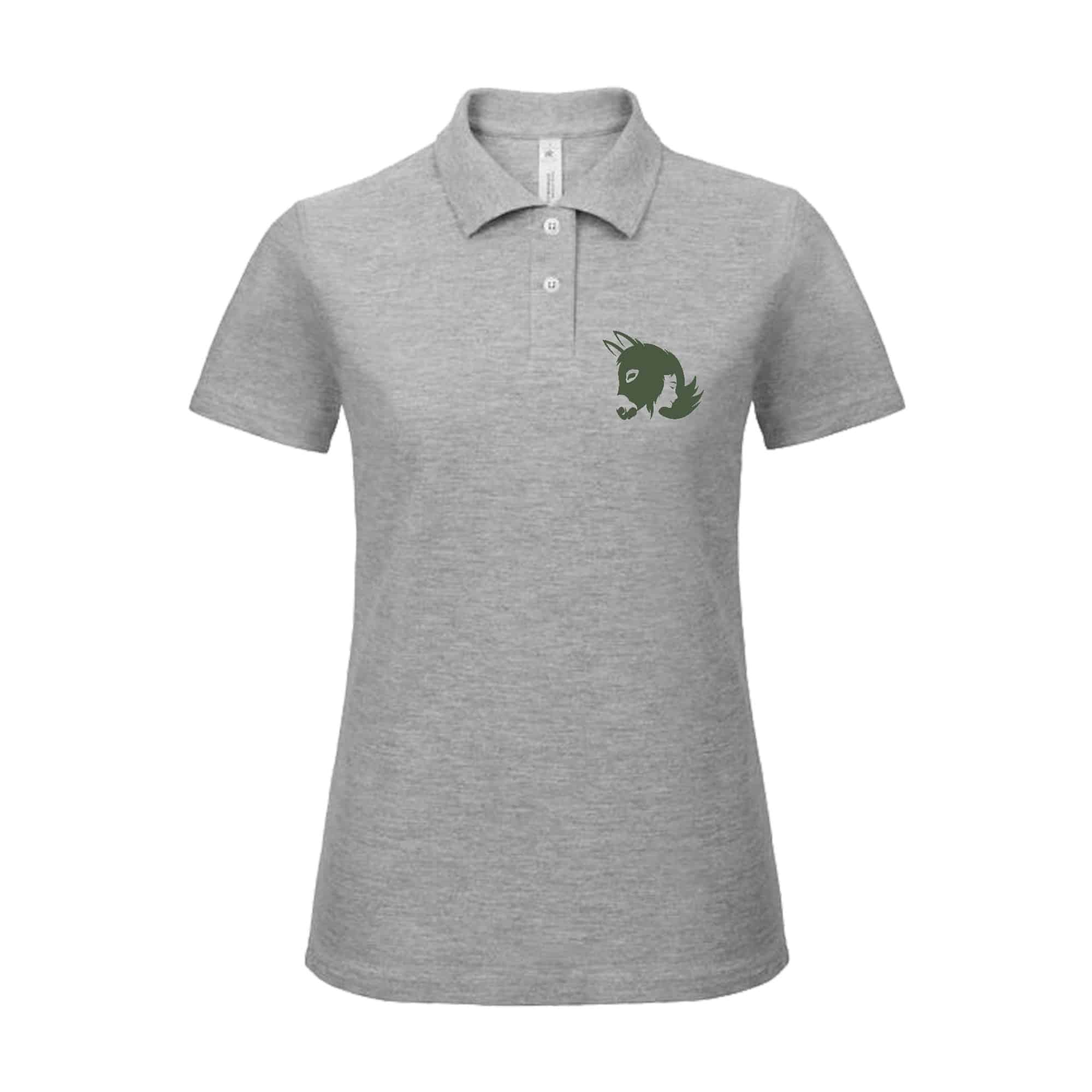 POLO (femme) - Les ânes de Milou - Gris Chiné - BCI1F