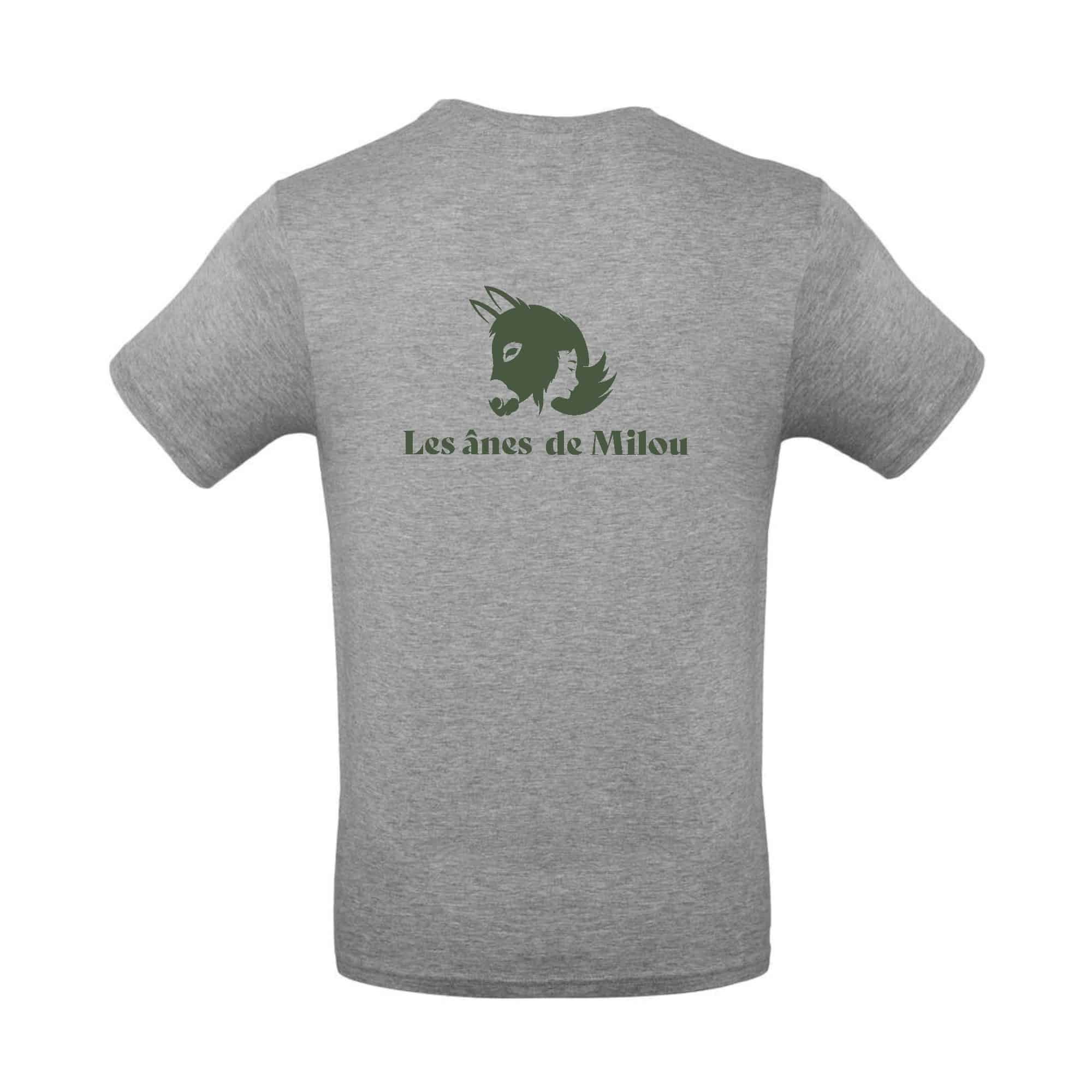 T-SHIRT (enfant) - Les ânes de Milou - Gris Chiné - BC03TK – Image 3