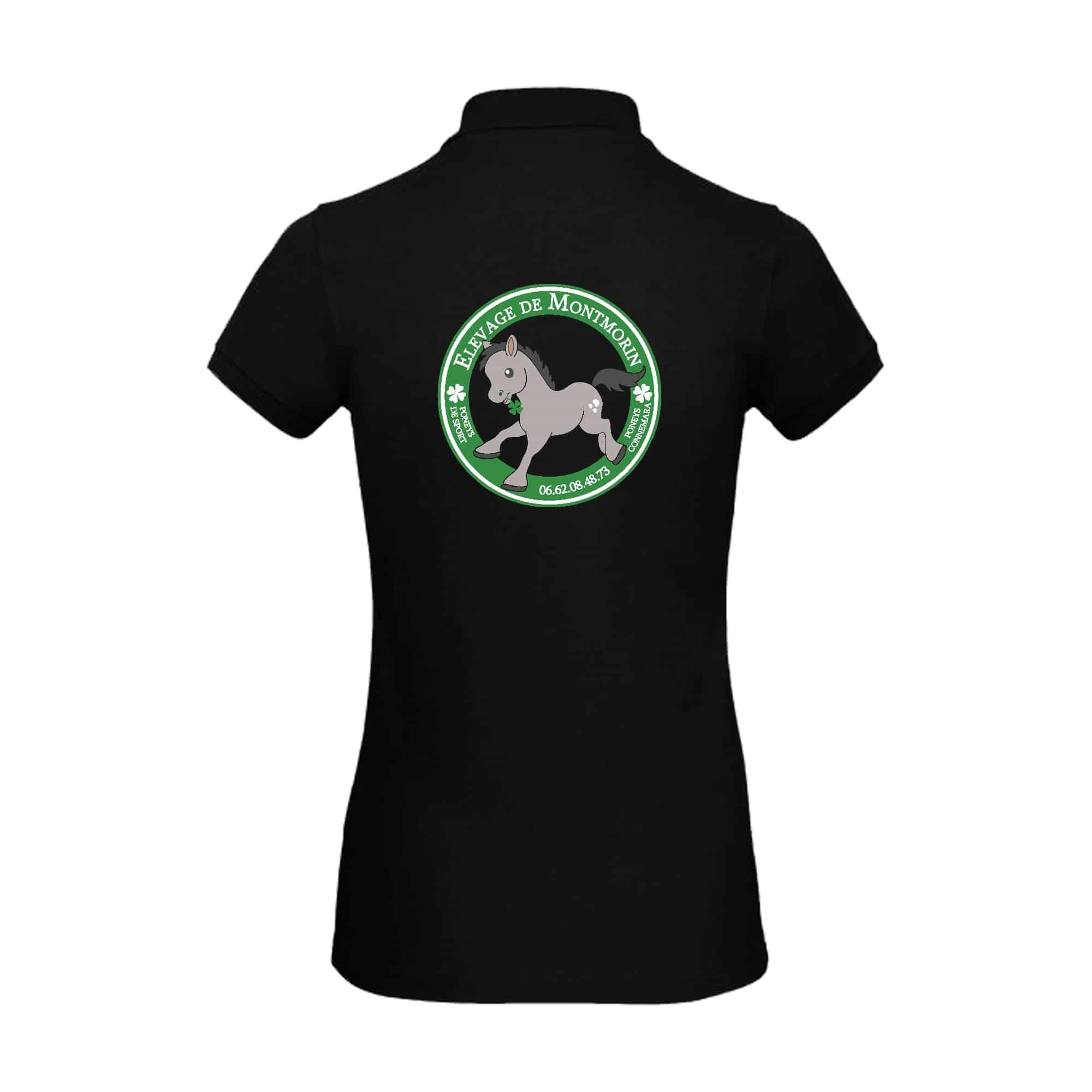 POLO (femme) - Elevage de Montmorin - Noir - BCI1F – Image 3