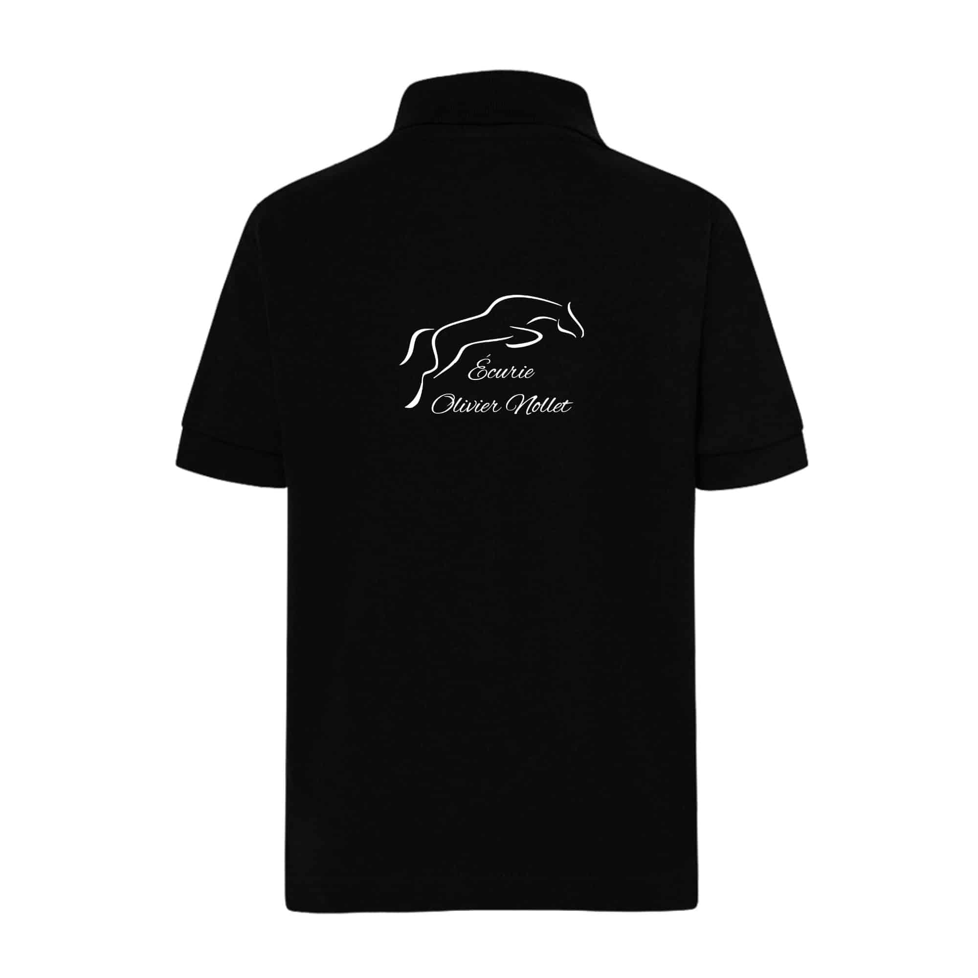 POLO (enfant) - Écurie Olivier Nollet - Noir - BCK424 – Image 3