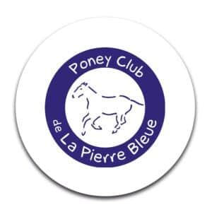 STICKER ROND - Poney club de la Pierre Bleue - STI001