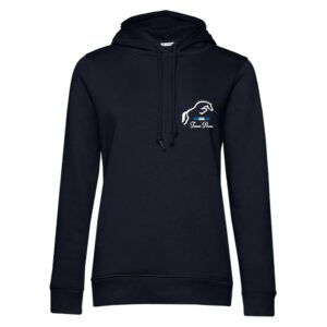 SWEAT A CAPUCHE (femme) – team pirou - Navy - BCW34B