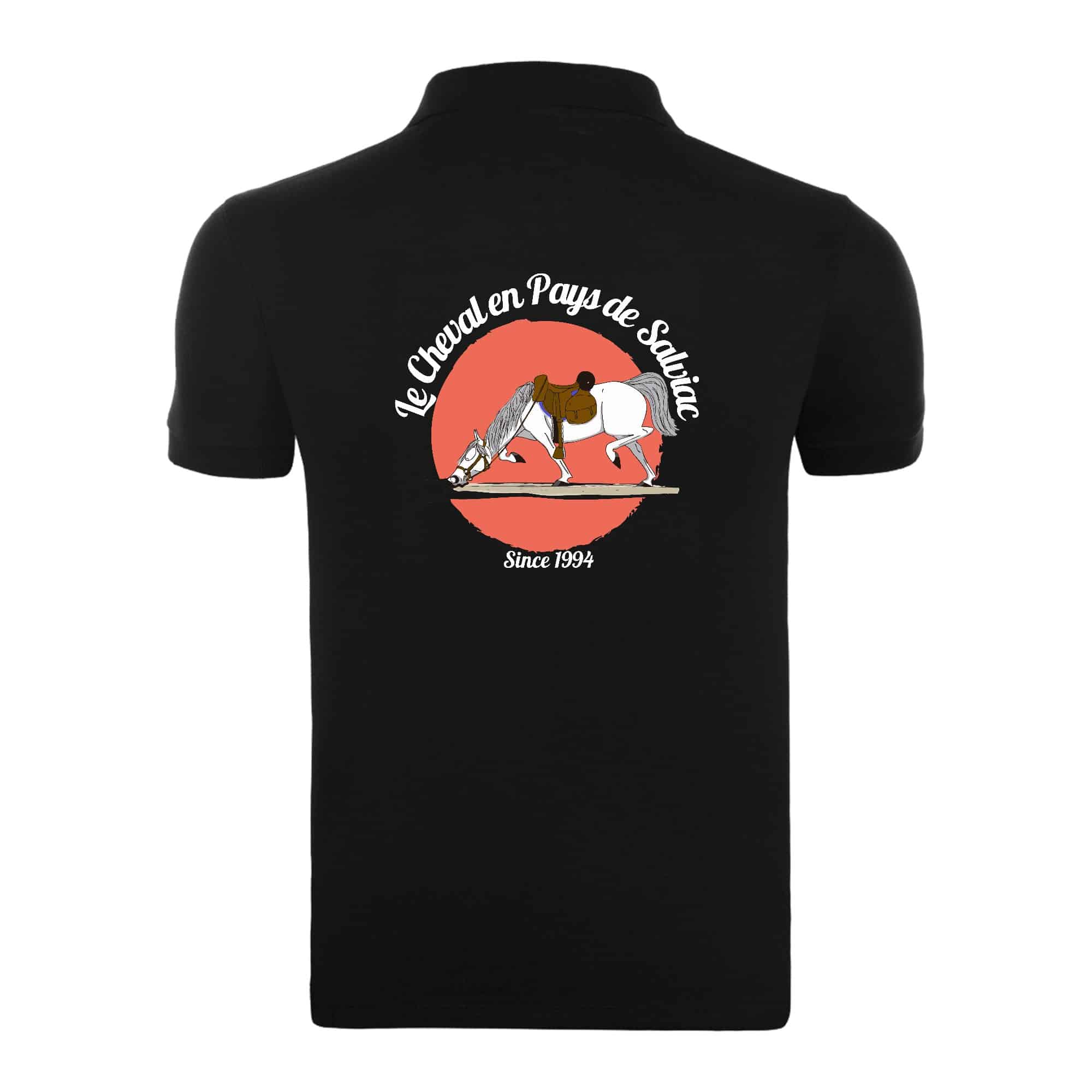 POLO (enfant) - Association Le Cheval en Pays de Salviac - Noir - BCK424 – Image 3