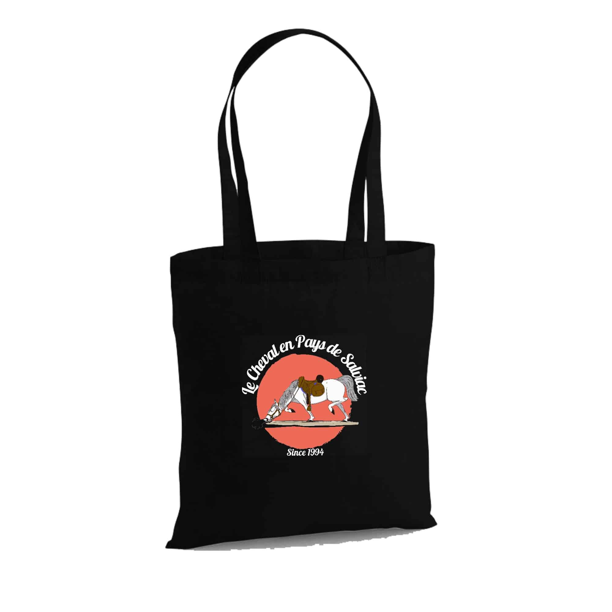 TOTE BAG - Association Le Cheval en Pays de Salviac - Noir - WM101