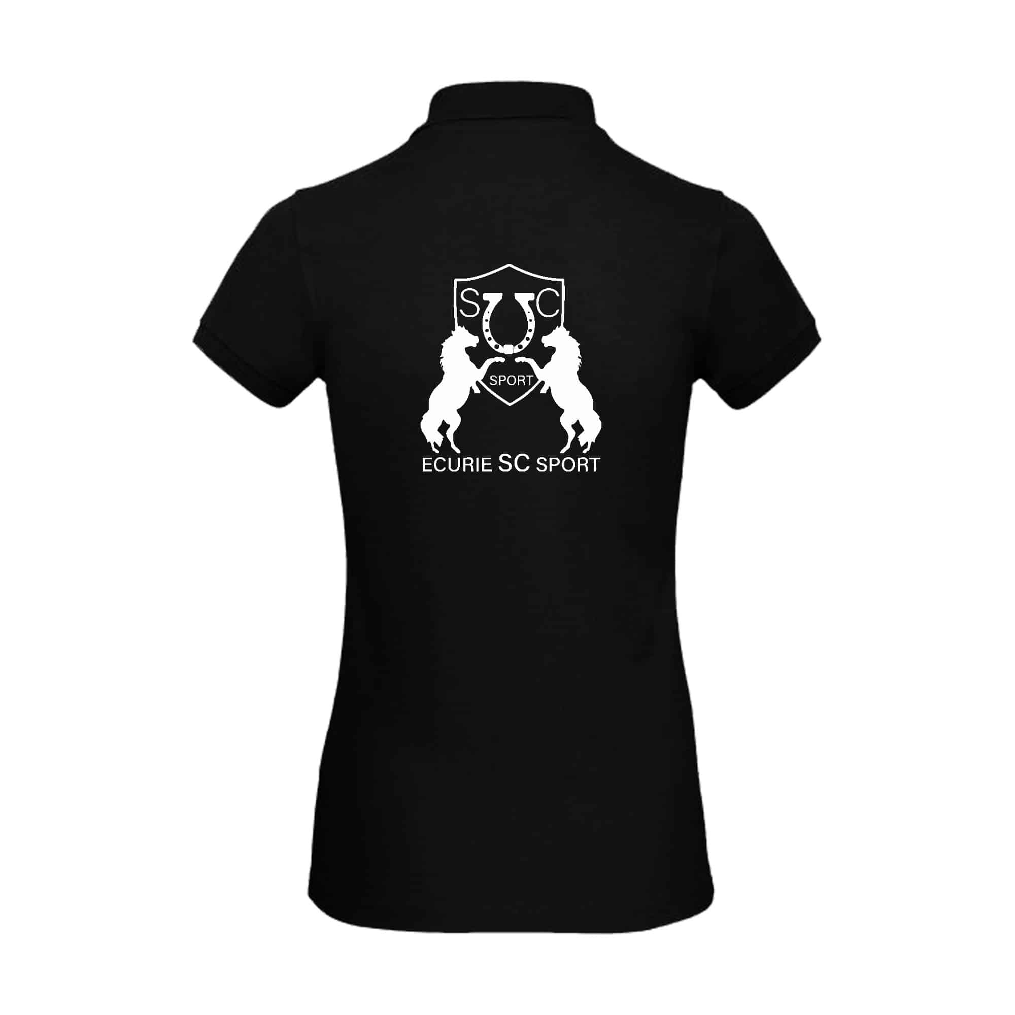 Polo premium (femme) - Ecurie SC sport - Noir - BCW463 – Image 2