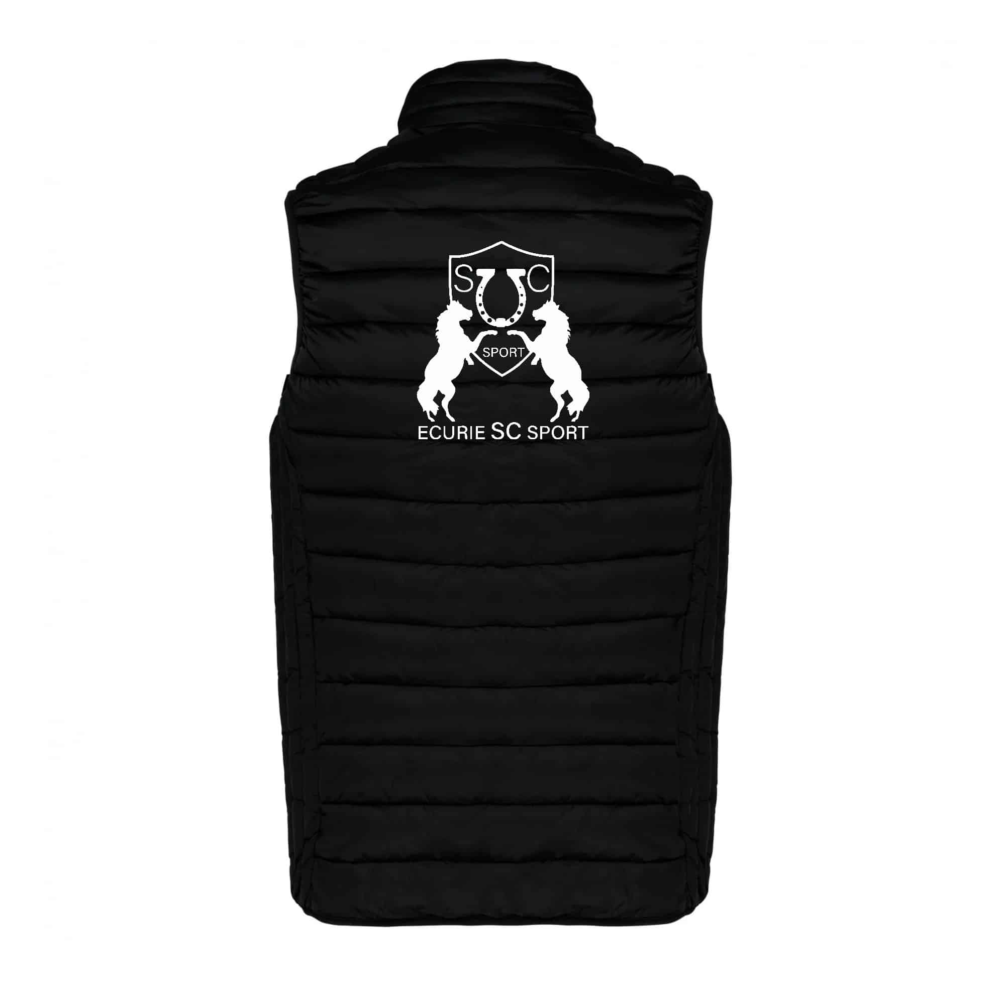 DOUDOUNE SANS MANCHES (femme) - Ecurie SC sport - Noir - K6114 – Image 3