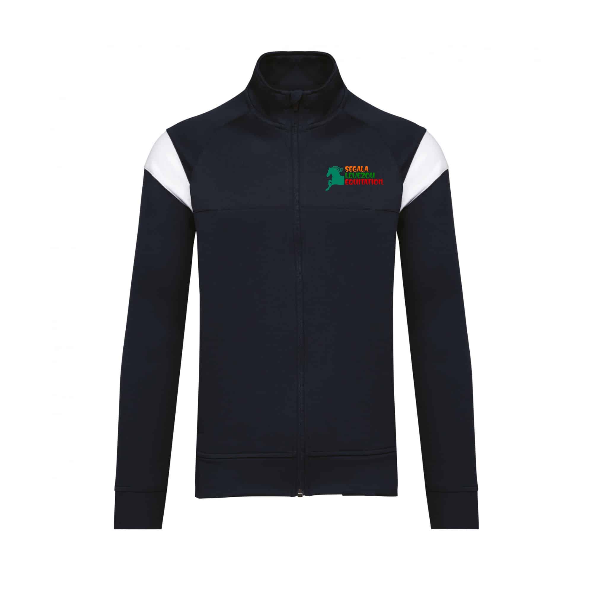 Veste de survêtement zippée (enfant) - Segala Lévezou equitation - Navy - PA391