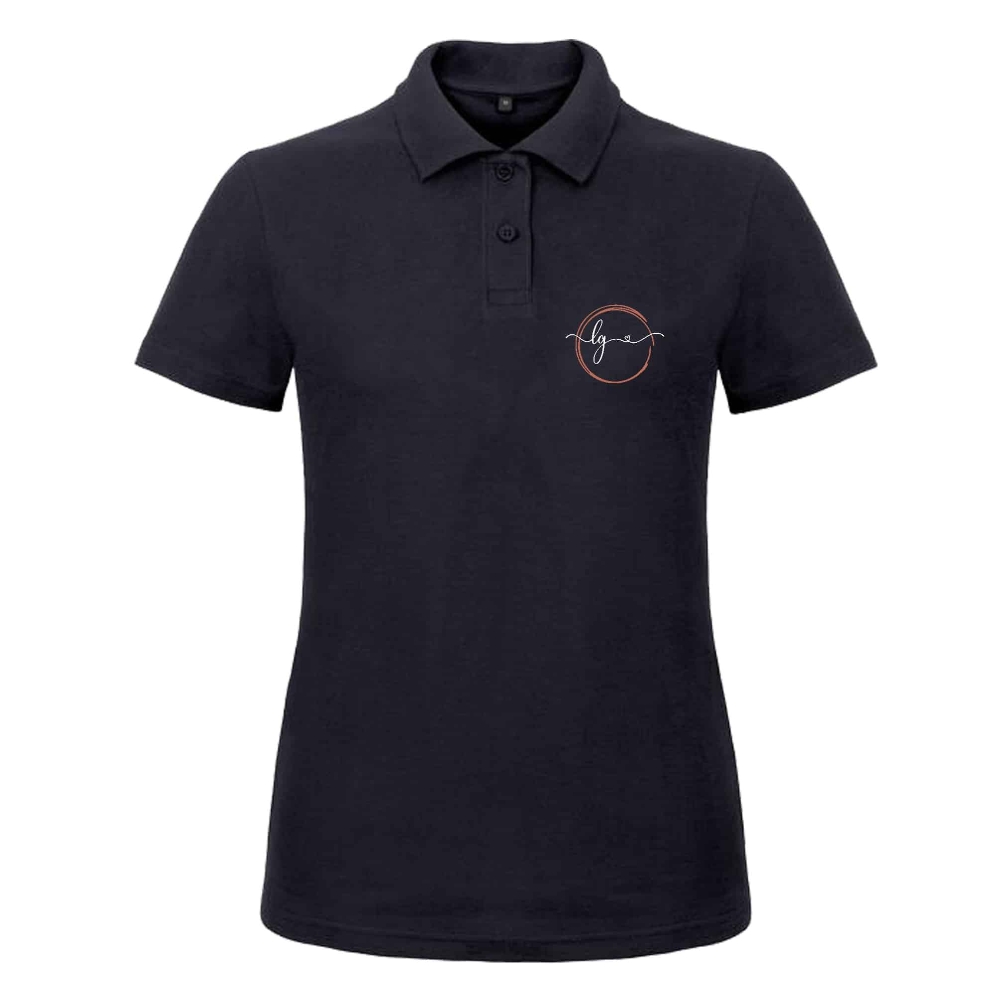 Polo premium (femme) - Sellerie LG - Navy - BCW463