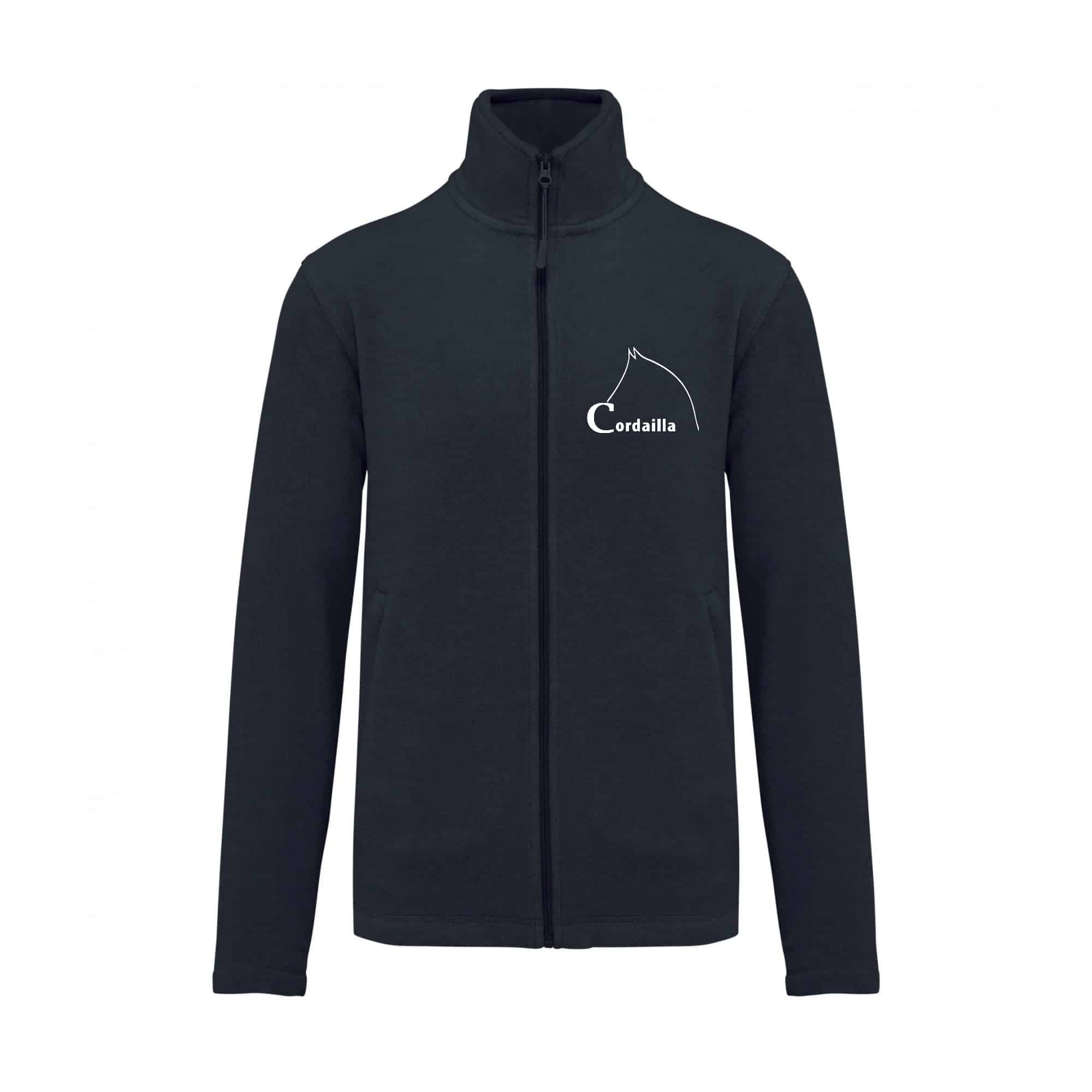 Veste micropolaire zippée (homme) – Association Team Cordailla - Navy – K911