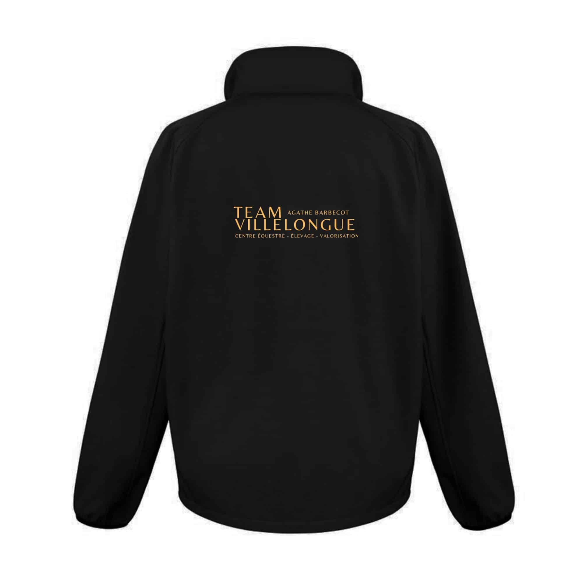 SOFTSHELL ECO (homme) – Team Villelongue - Noir - RS231 – Image 3