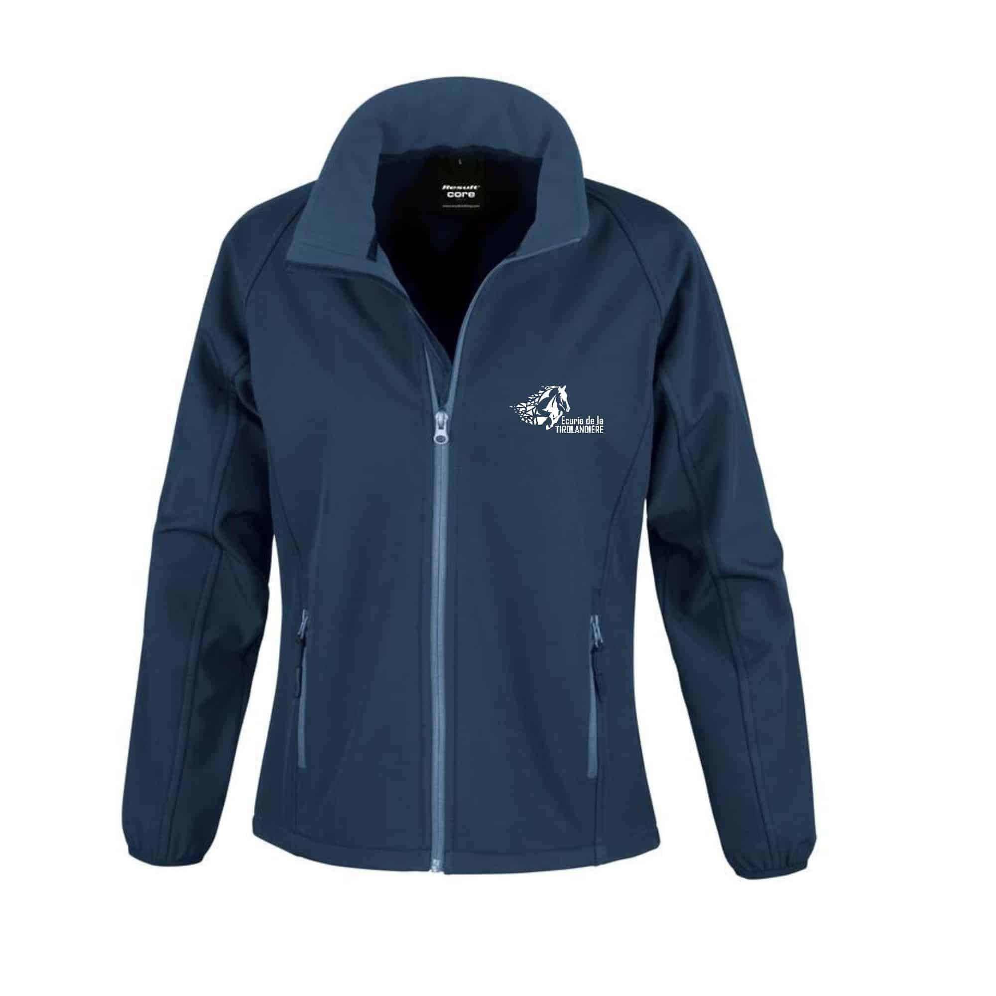 SOFTSHELL ECO (femme) – Ecurie de la Tirolandière - Navy - R231F