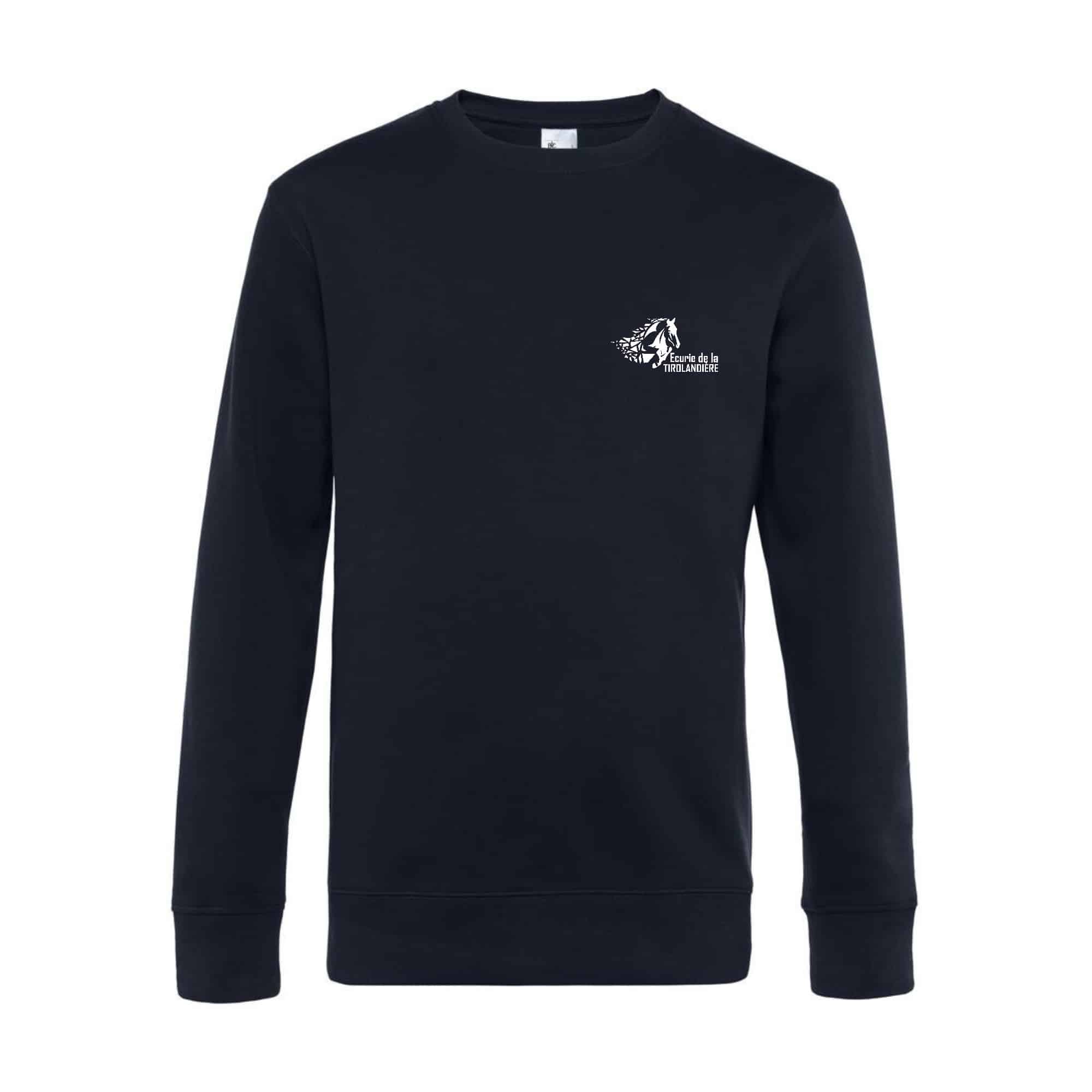 SWEAT COL ROND (enfant) - Ecurie de la Tirolandière - Navy - ID332K
