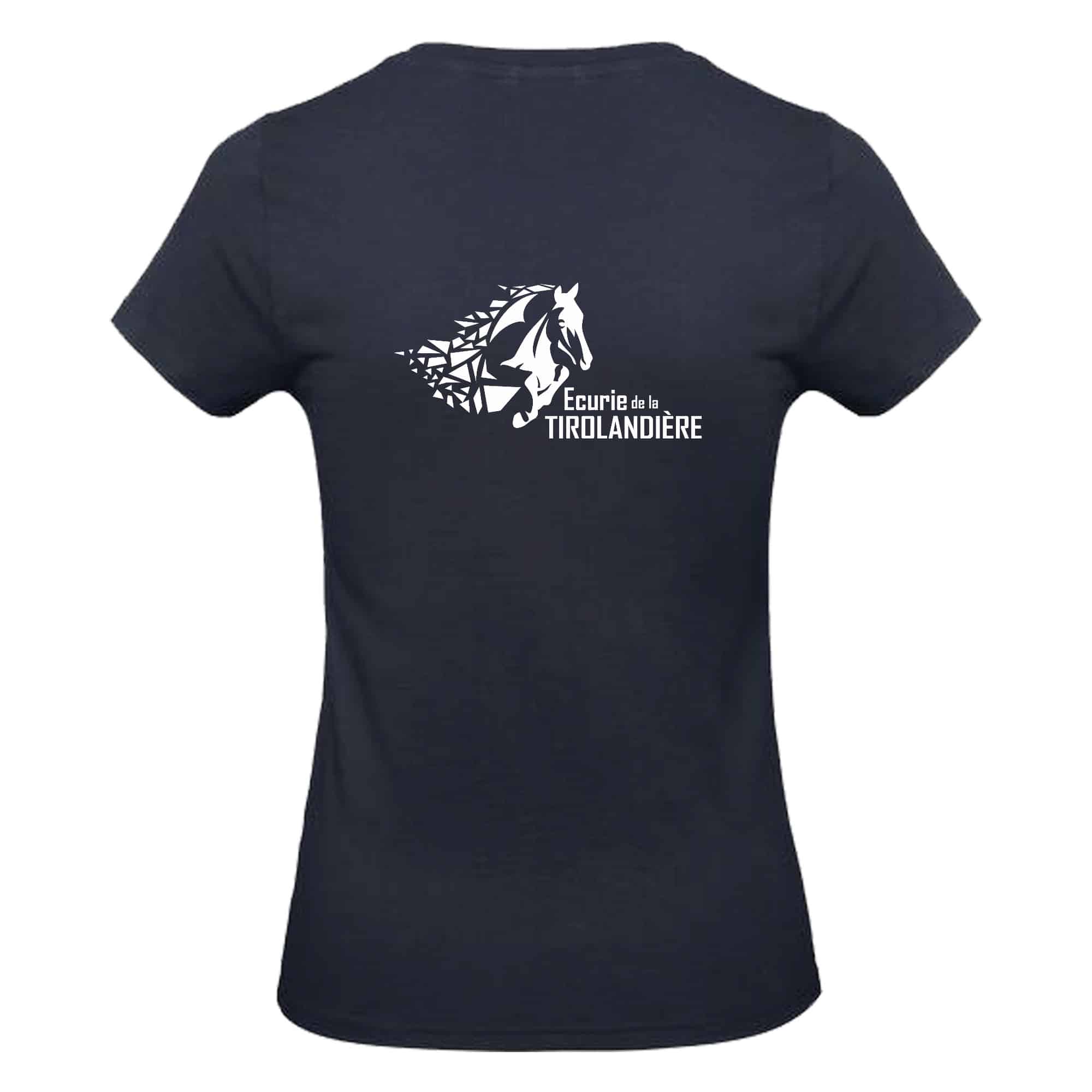 T-SHIRT (femme) - Ecurie de la Tirolandière - Navy - BC04T – Image 3