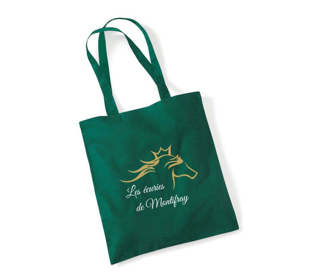 TOTE BAG - Ecuries de Montifray - Vert Forêt - WM101