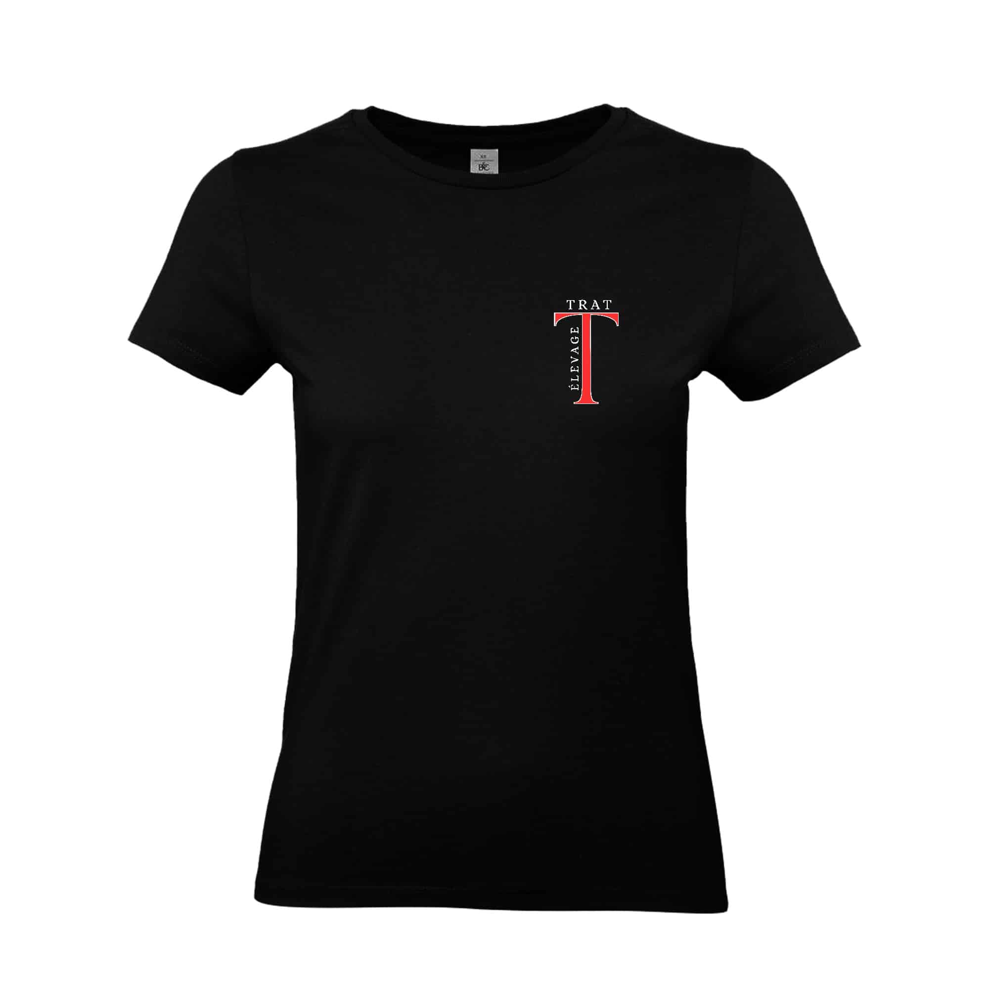 T-SHIRT (femme) - SCEA Élevage des Trat - Noir - BC04T