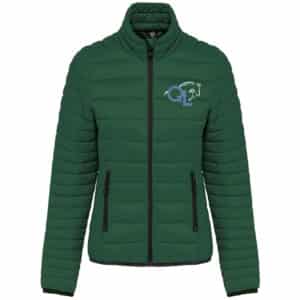 DOUDOUNE AVEC MANCHES (femme) - Qlcoaching - Vert Foret - K6121